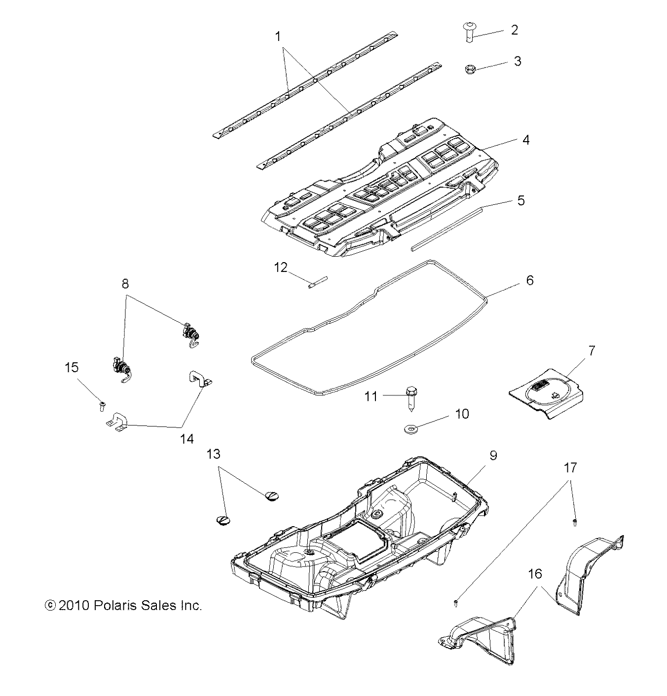 BODY, FRONT STORAGE BOX - A10DH50FX (49ATVSTORAGE10SP500)