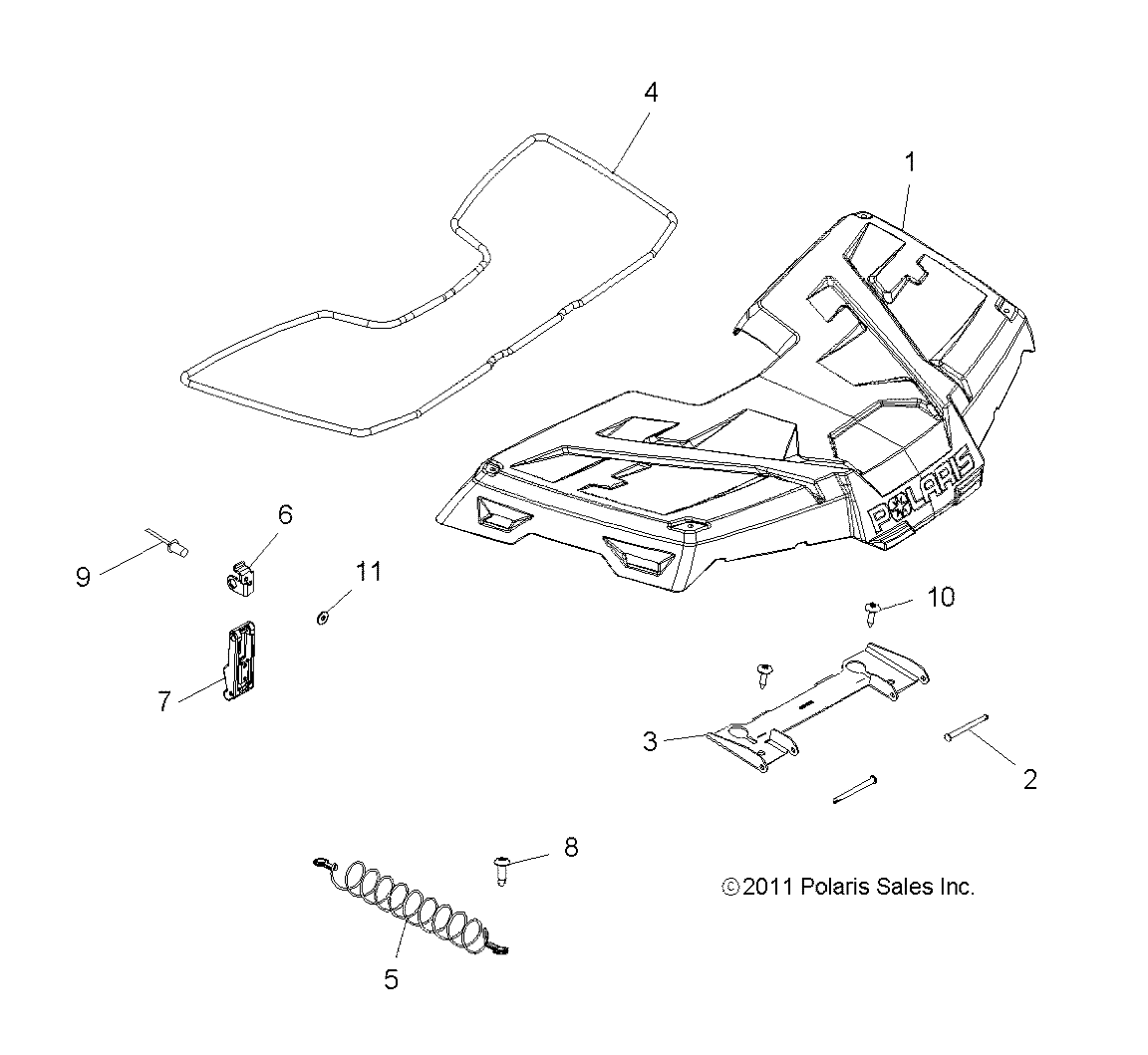 BODY, STORAGE, FRONT - A12DH50AX/AZ (49ATVSTORAGE12SP6X6)