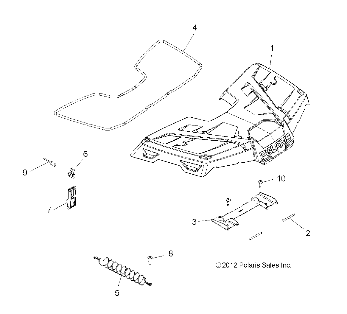 BODY, STORAGE, FRONT - A14CF76AA (49ATVSTORAGE13SP500TR)