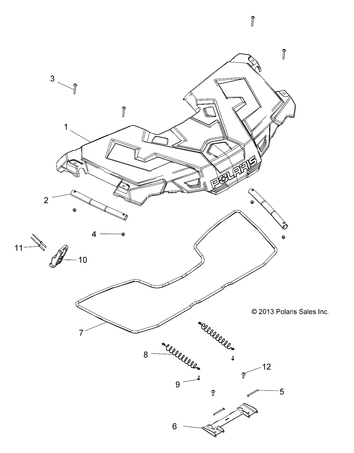 BODY, STORAGE, FRONT - A14MH57FA/FJ (49ATVSTORAGE14SP570)