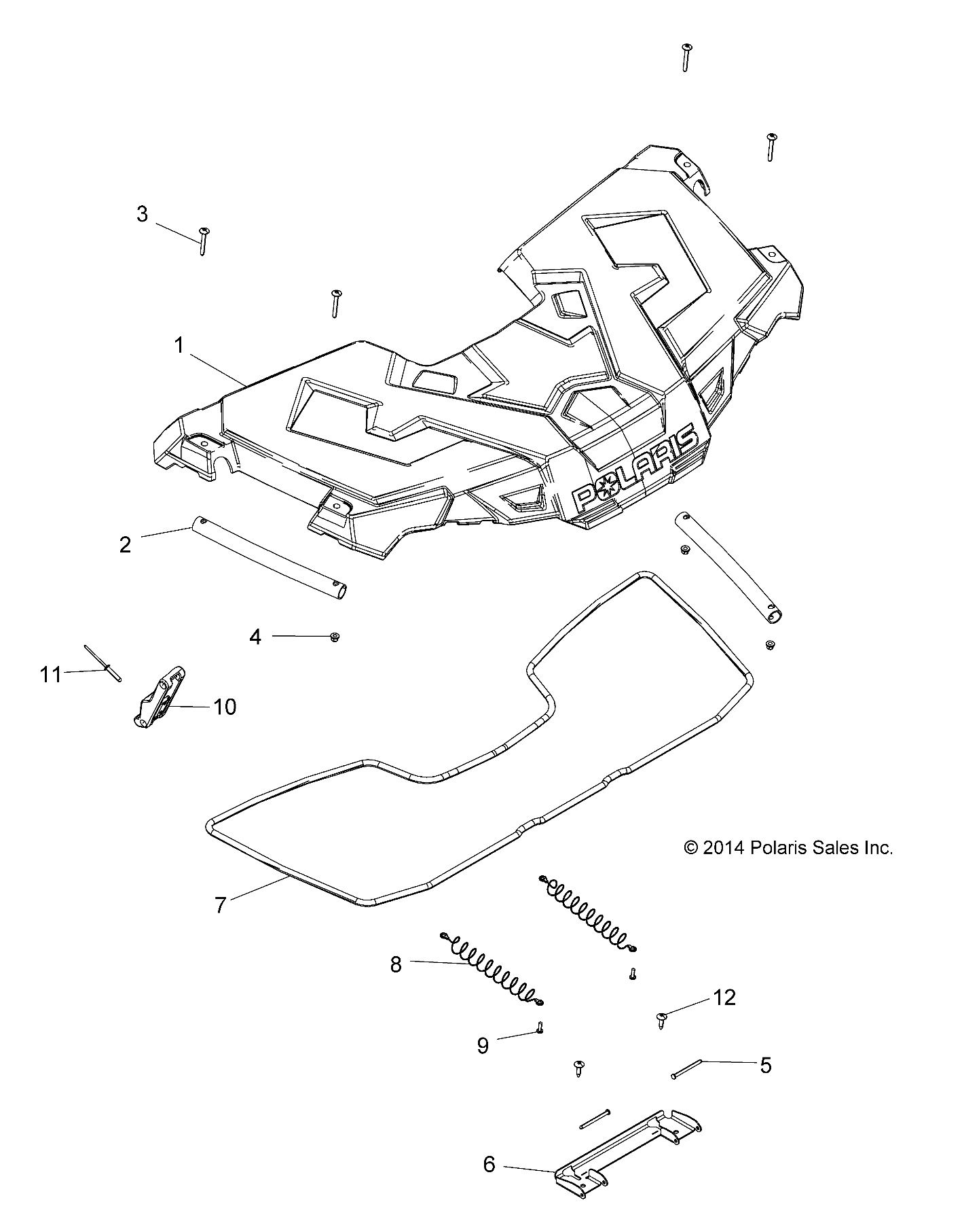 BODY, STORAGE, FRONT - A15SUH57AH (49ATVSTORAGE15570AA)