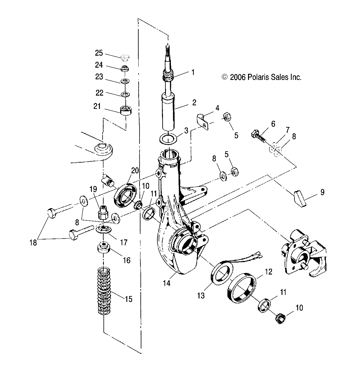 SUSPENSION, STRUT, FRONT - A07BG50AA/FA (49ATVSTRUTSCRAM)