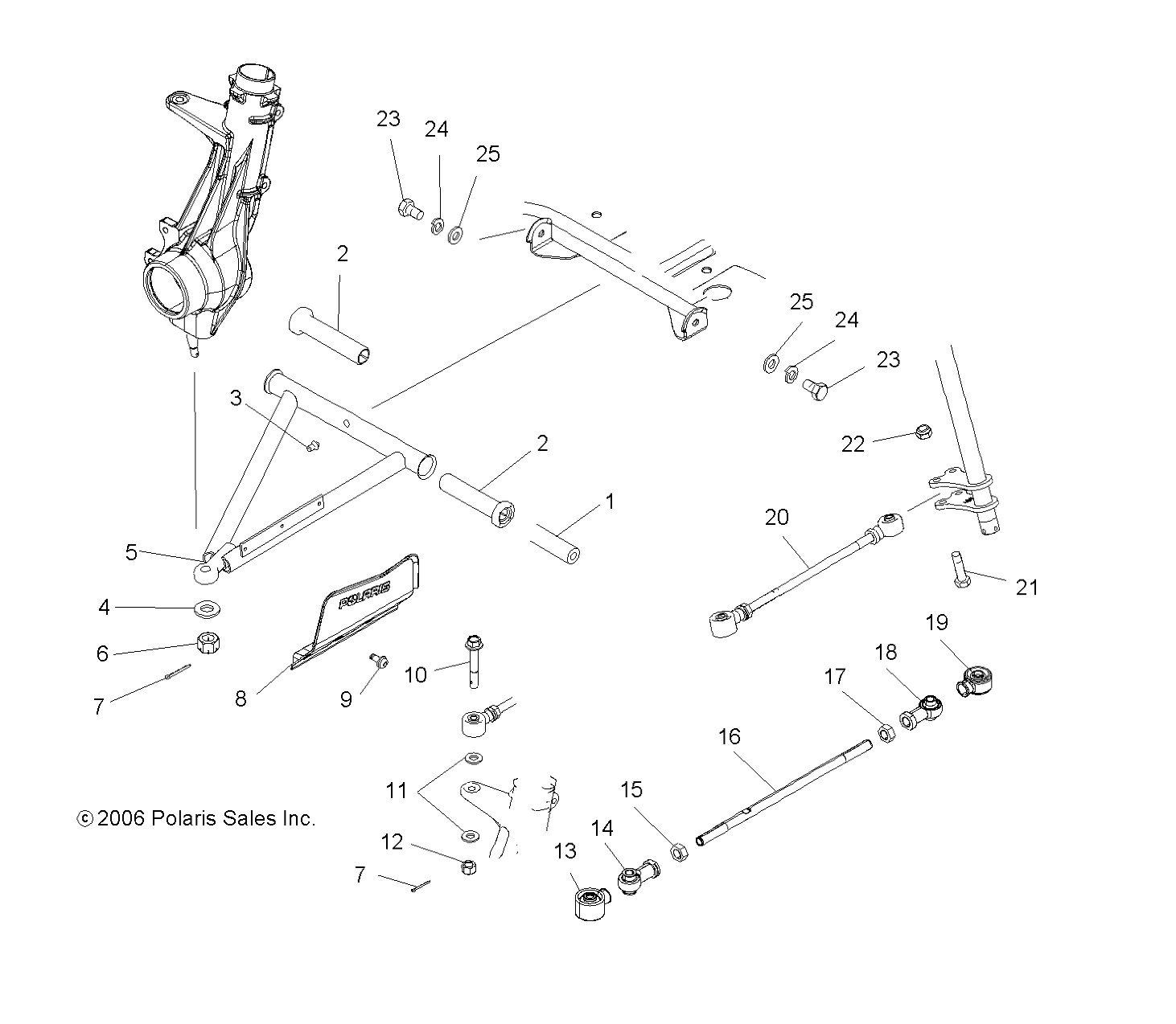 SUSPENSION, FRONT - A07MH68AX/AY/AZ (49ATVSUSPFRT07700)