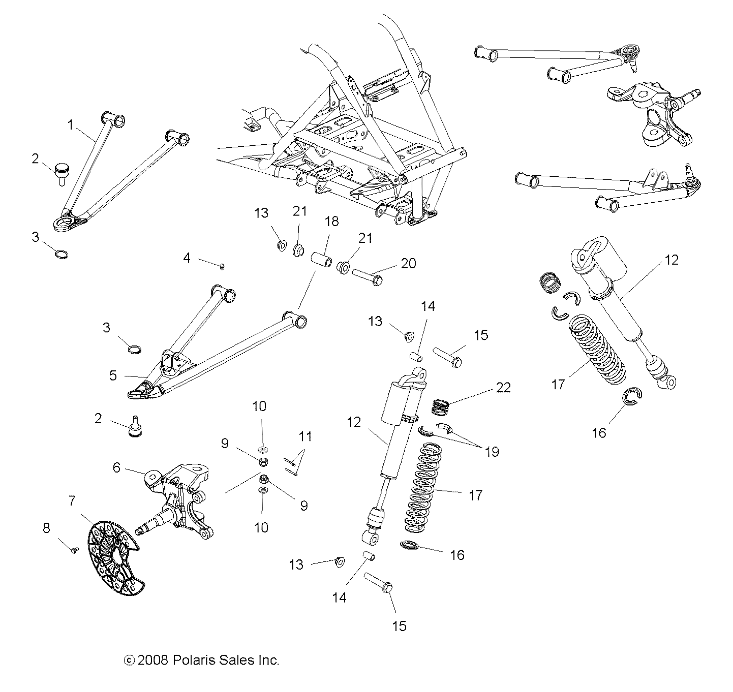 SUSPENSION, FRONT - A09GJ52AA (49ATVSUSPFRT09OUT450)