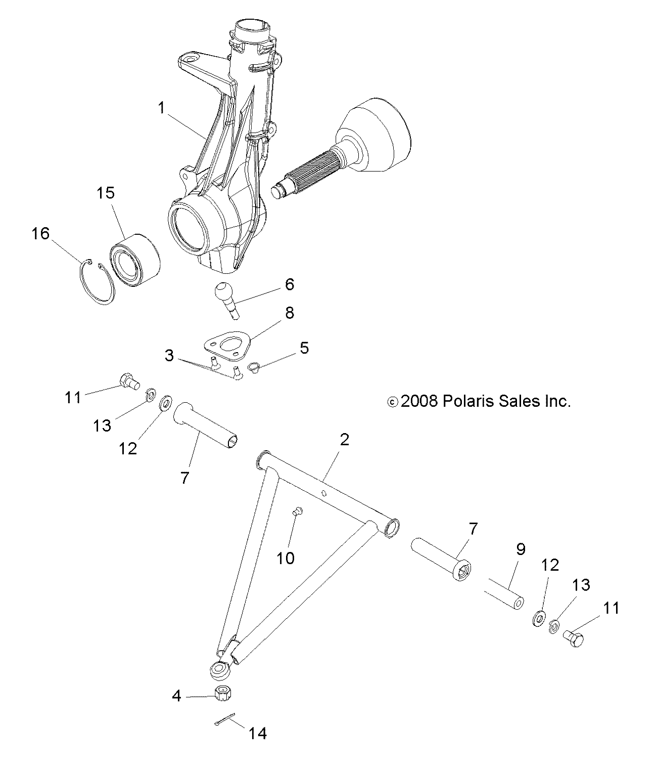 SUSPENSION, A-ARM and STRUT MOUNTING - A13EA32AA (49ATVSUSPFRT10TBLZR)