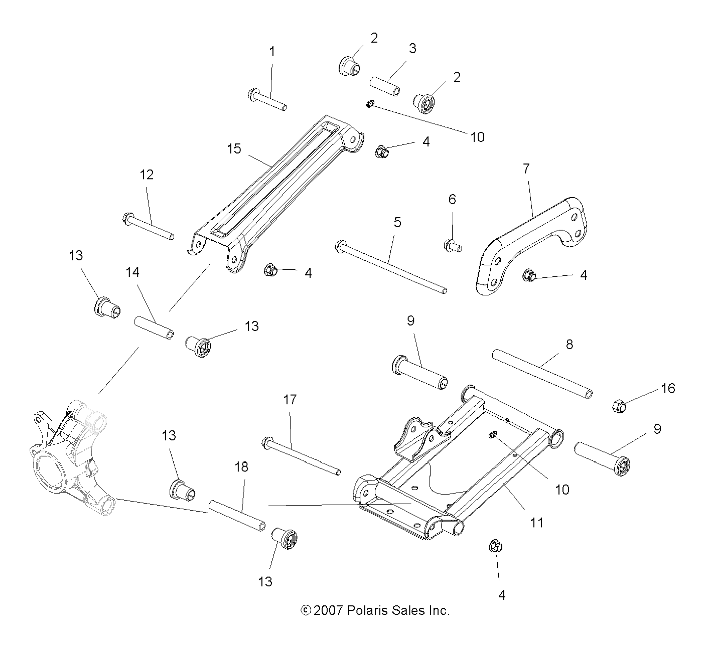 SUSPENSION, REAR - A09LH46AQ/AX/AZ (49ATVSUSPRR08SP400)