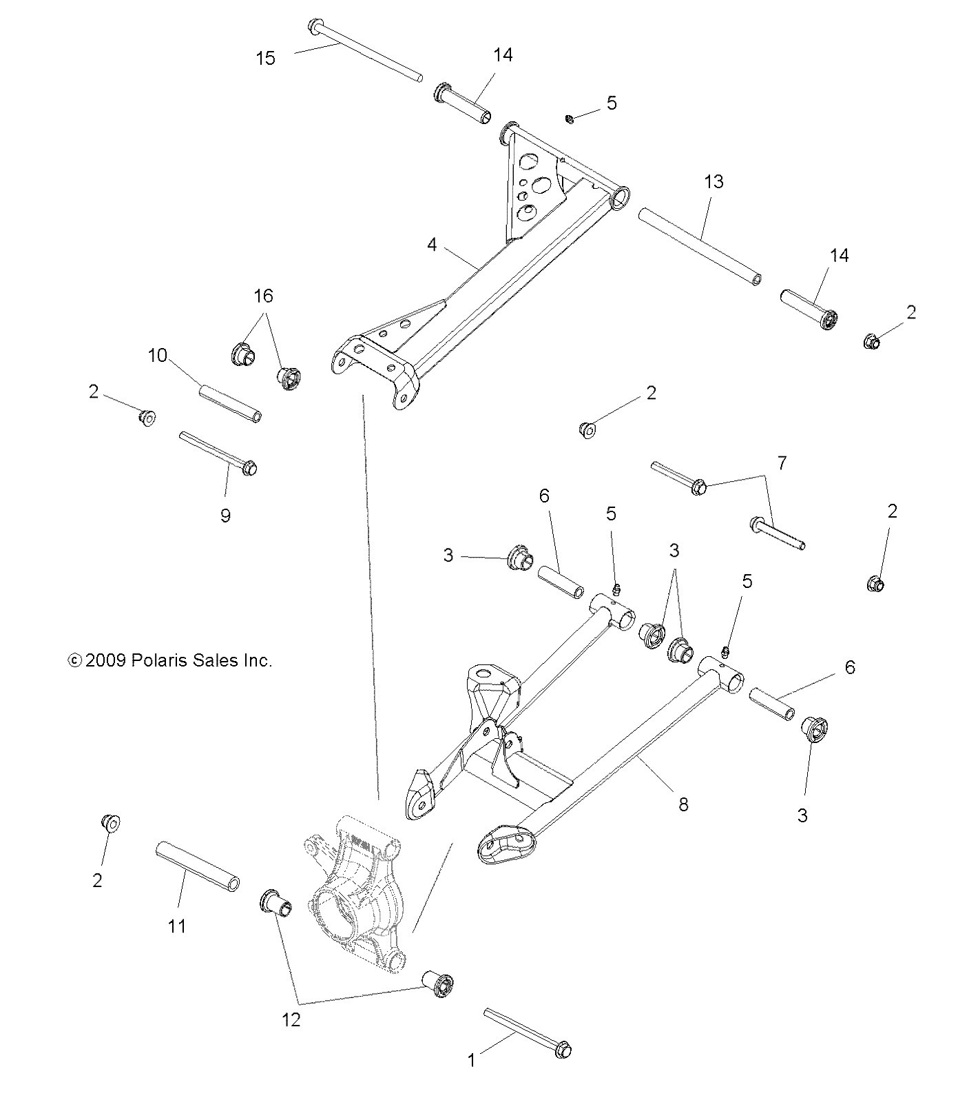 SUSPENSION, REAR - A13ZN5EFF (49ATVSUSPRR10SPXP550)