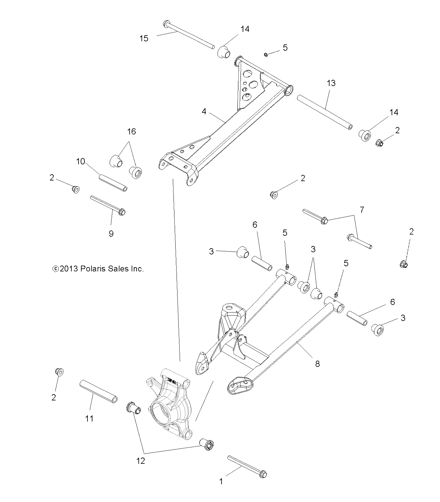 SUSPENSION, REAR - A13ZN55TA (49ATVSUSPRR13SP550)