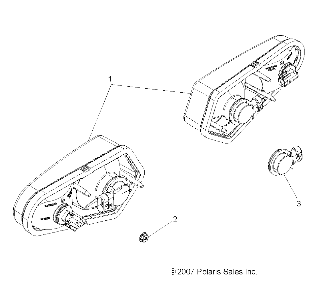 ELECTRICAL, TAILLIGHTS - A08DN76FC (49ATVTAILLAMPS08SPTRG500)