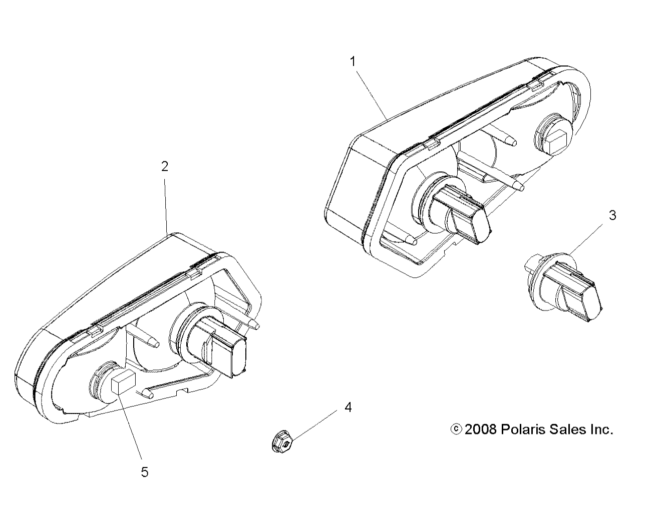 ELECTRICAL, TAILLIGHTS - A09ZN85/8X ALL OPTIONS (49ATVTAILLAMPS09SPXP550)