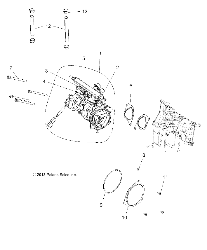 ENGINE, THROTTLE BODY - A14GH9EFW (49ATVTHROTTLEBODY14SPXP850)