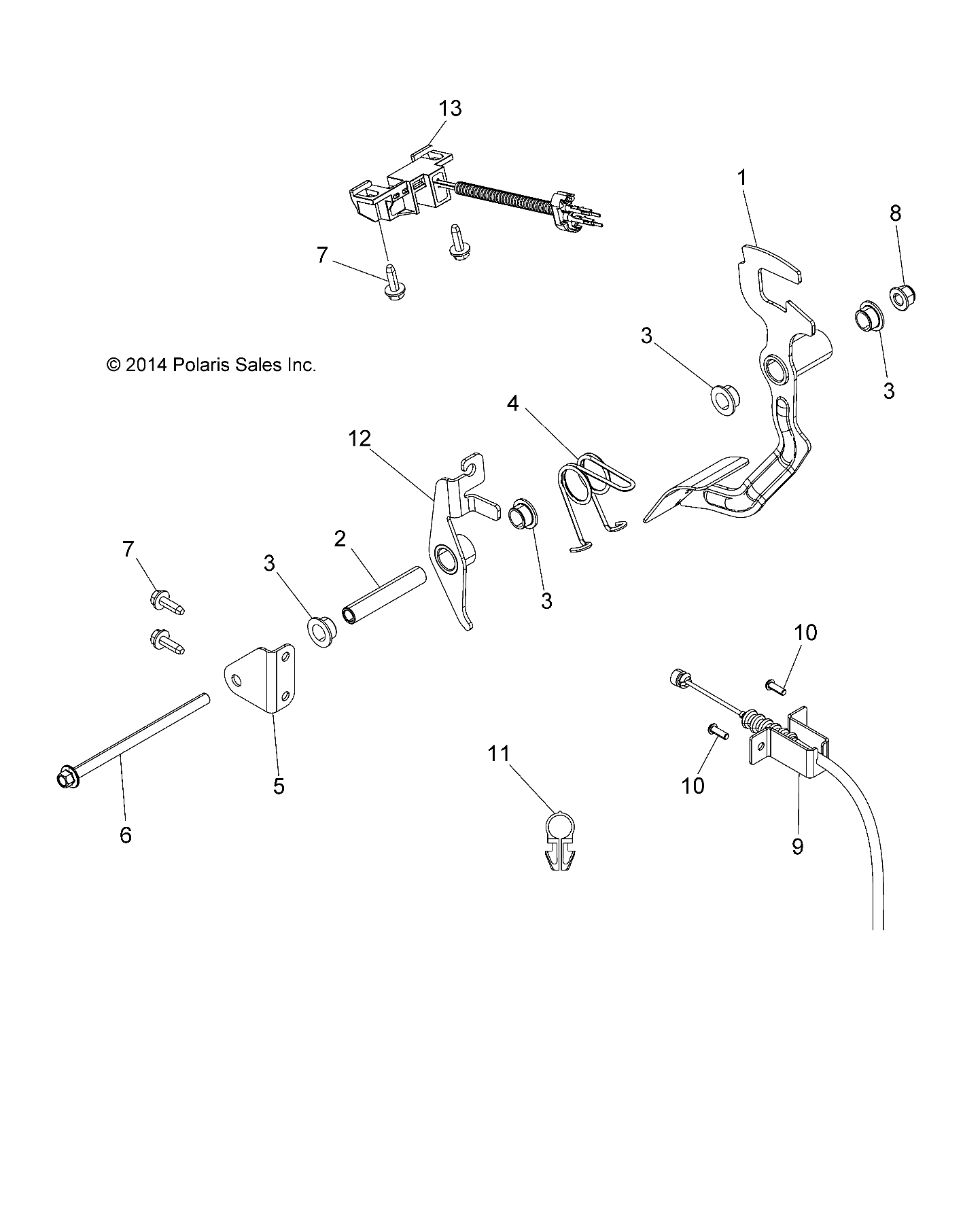 ENGINE, THROTTLE PEDAL - A15DAH32EJ (49ATVTHRPEDAL15325)