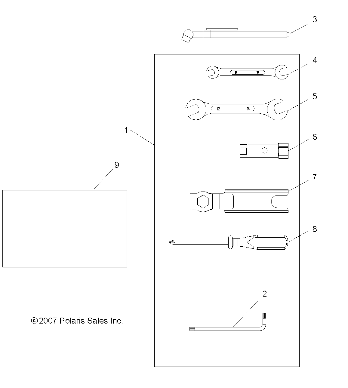 TOOLS, TOOL KIT - A11NG50FA (49ATVTOOL08SCRAM)