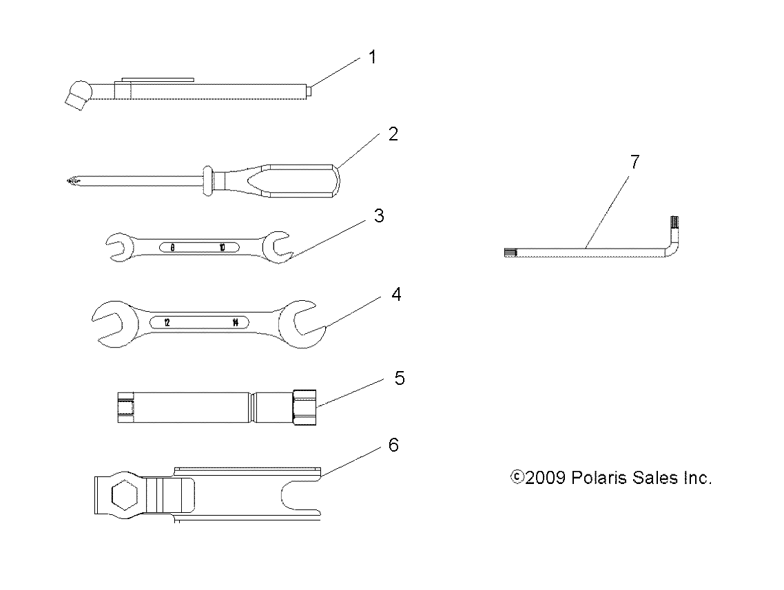 TOOLS, TOOL KIT - A10LH46AX/AZ (49ATVTOOL10SP400)