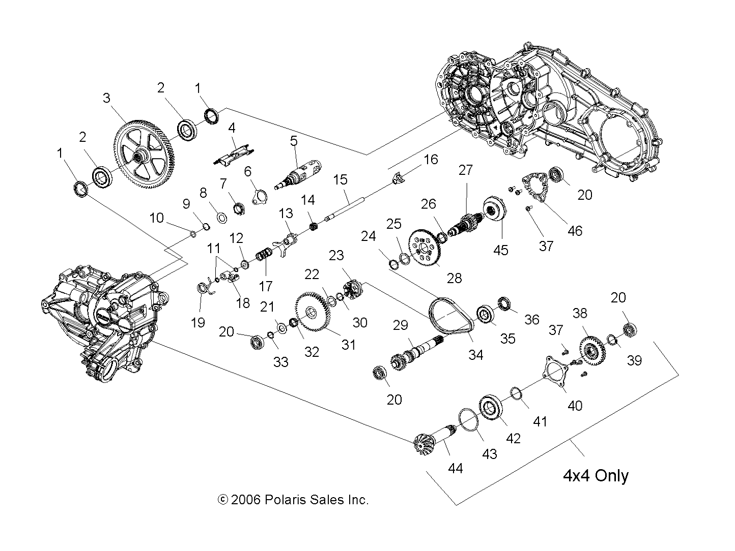 TRANSMISSION INTERNALS - A07LB27FA/LH27FB (49ATVTRANSMISSION07HAWKI)