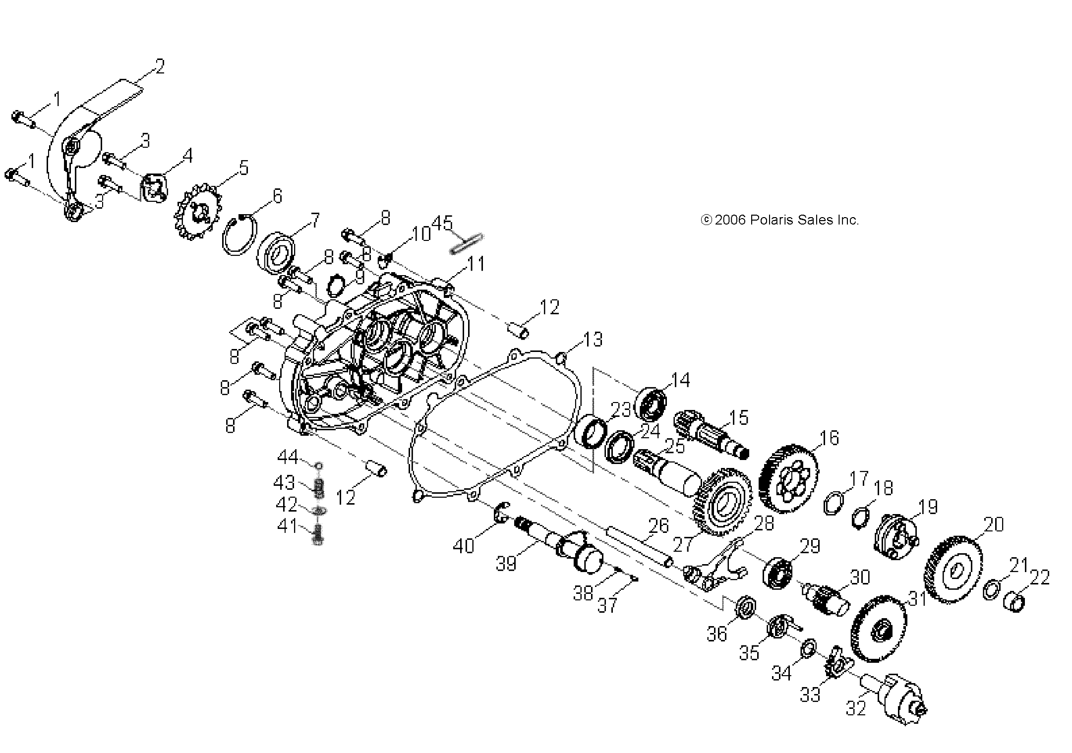 DRIVE TRAIN, TRANSMISSION - A13KA09AD/AF (49ATVTRANSMISSION07OTLW90)