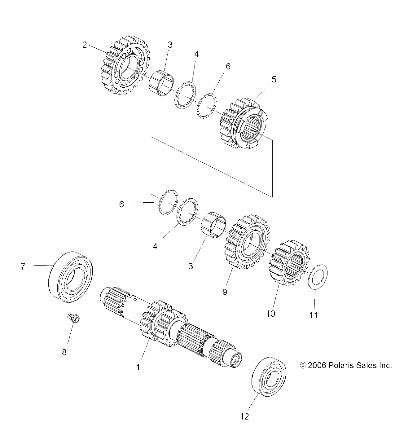 DRIVE TRAIN, TRANSMISSION - A08GJ52AA/AB/AC (49ATVTRANSMISSION07OUT525)