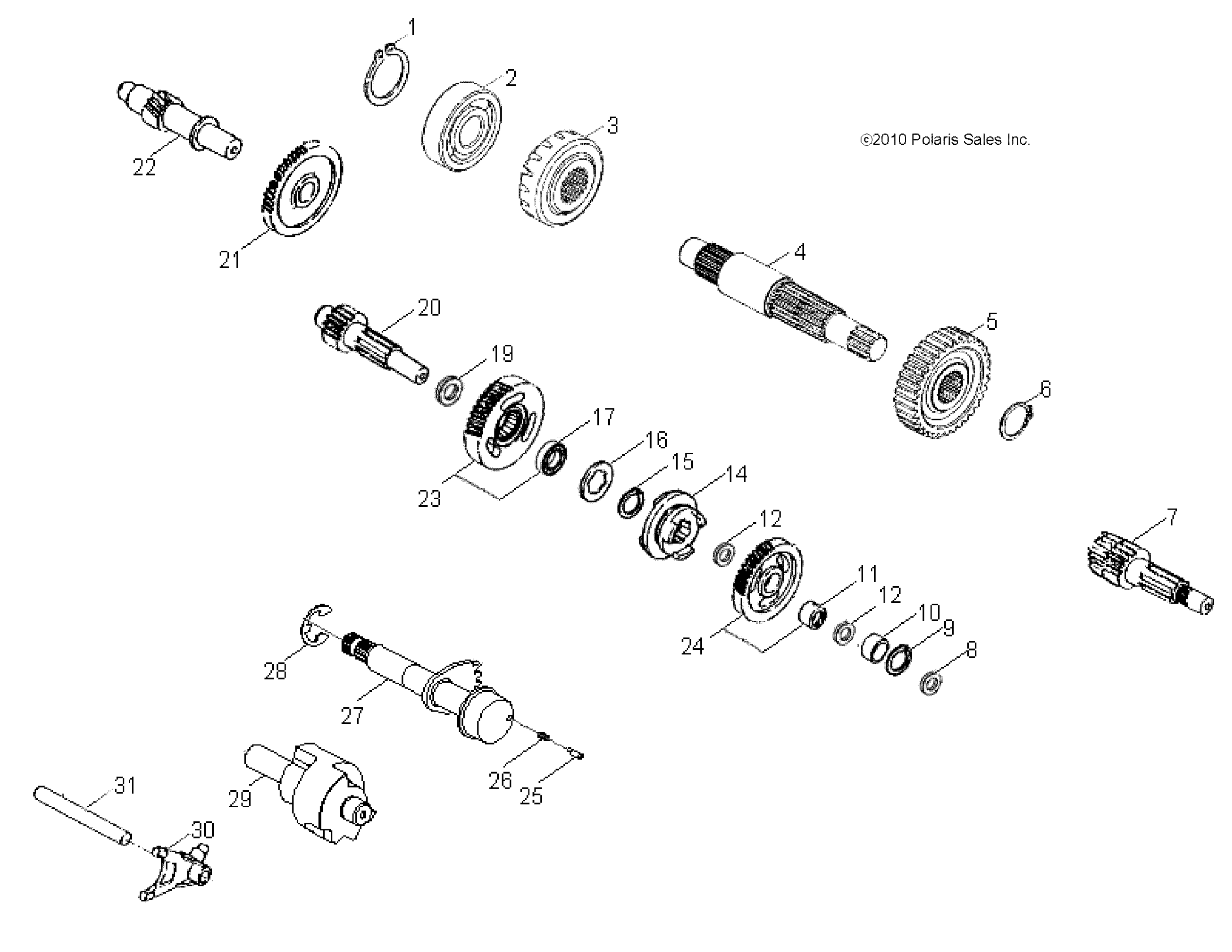 DRIVE TRAIN, TRANSMISSION - A11PB20AB (49ATVTRANSMISSION11PHX)