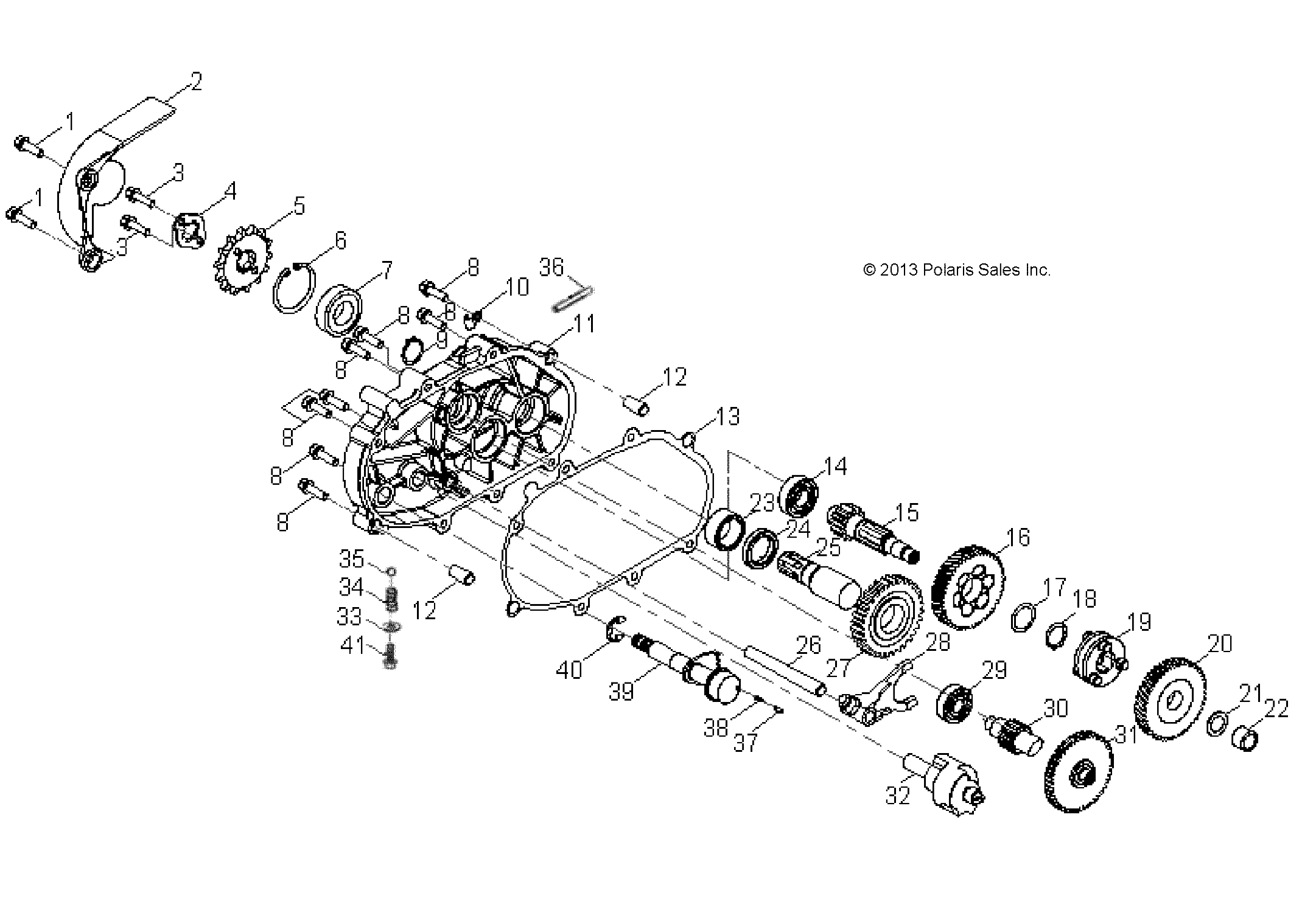 DRIVE TRAIN, TRANSMISSION - A17YAK11A4/A6/N4/N6 (49ATVTRANSMISSION14SP90)