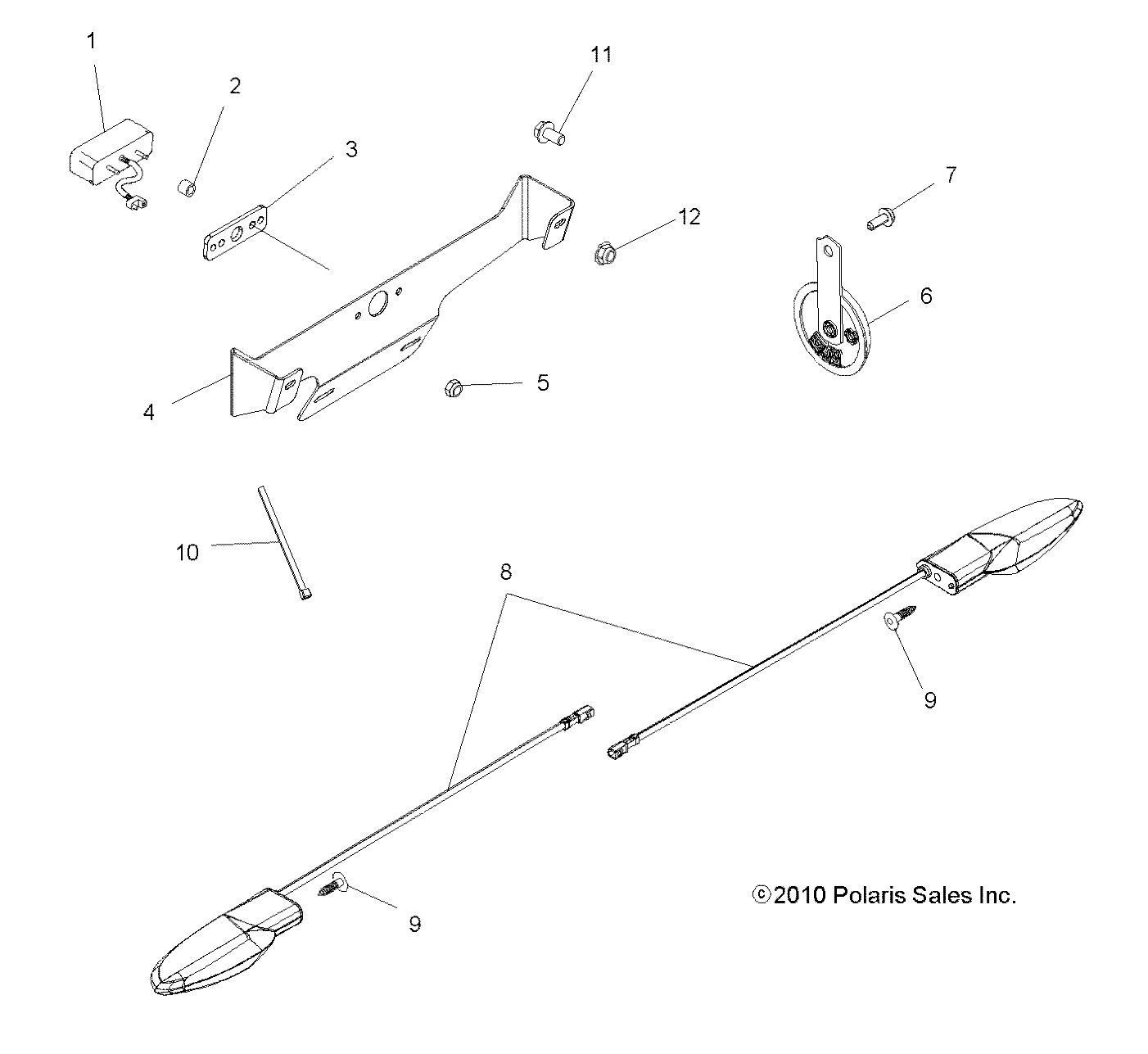 ELECTRICAL, TURN SIGNALS and HORN - A12DN8EFW (49ATVTURNSIG11SPTRGEPS850I)