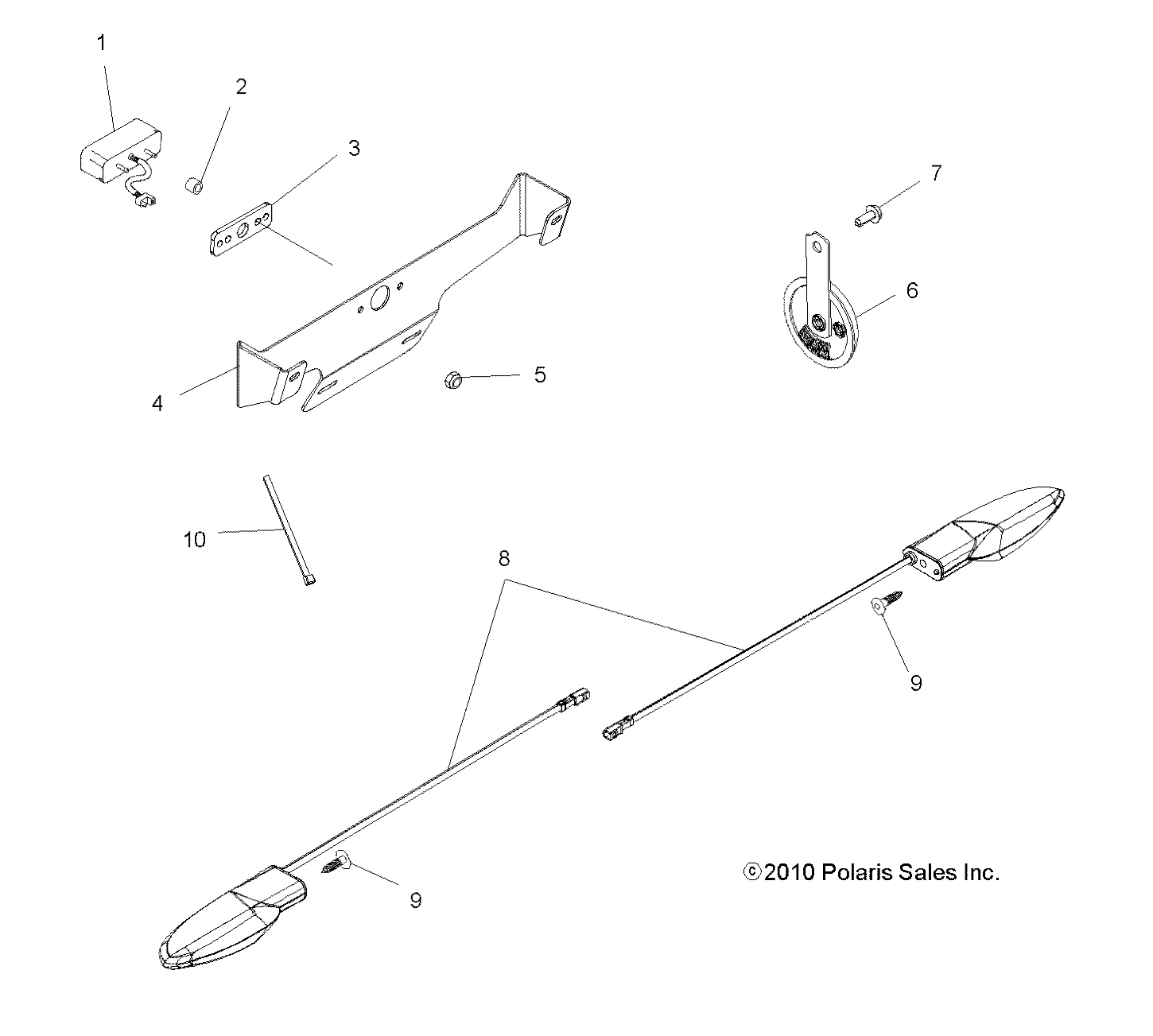 ELECTRICAL, TURN SIGNALS and HORN - A13DN5EFL (49ATVTURNSIG11SPX2550I)