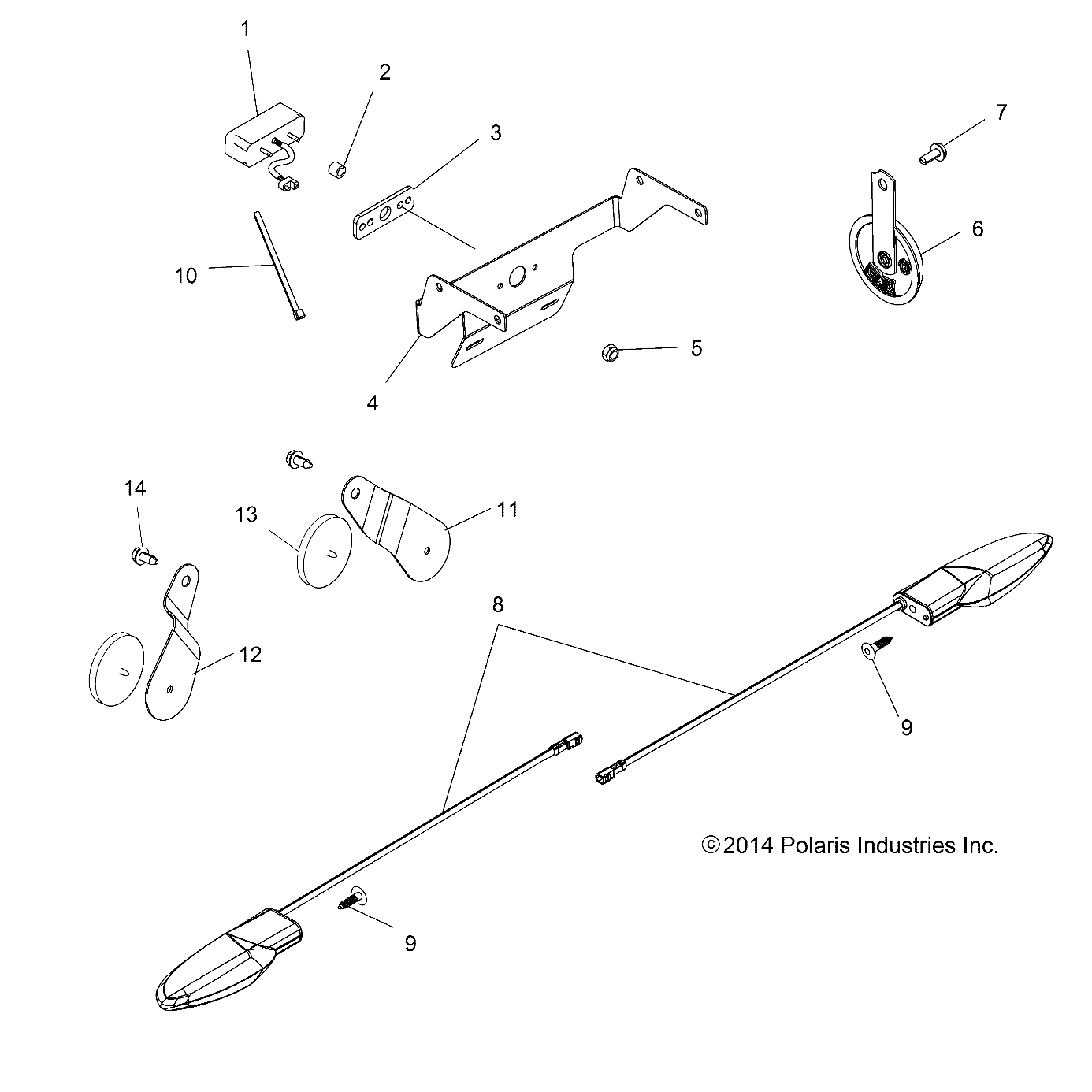 ELECTRICAL, TURN SIGNALS and HORN - A16SHC57CM (49ATVTURNSIG11SP500F)