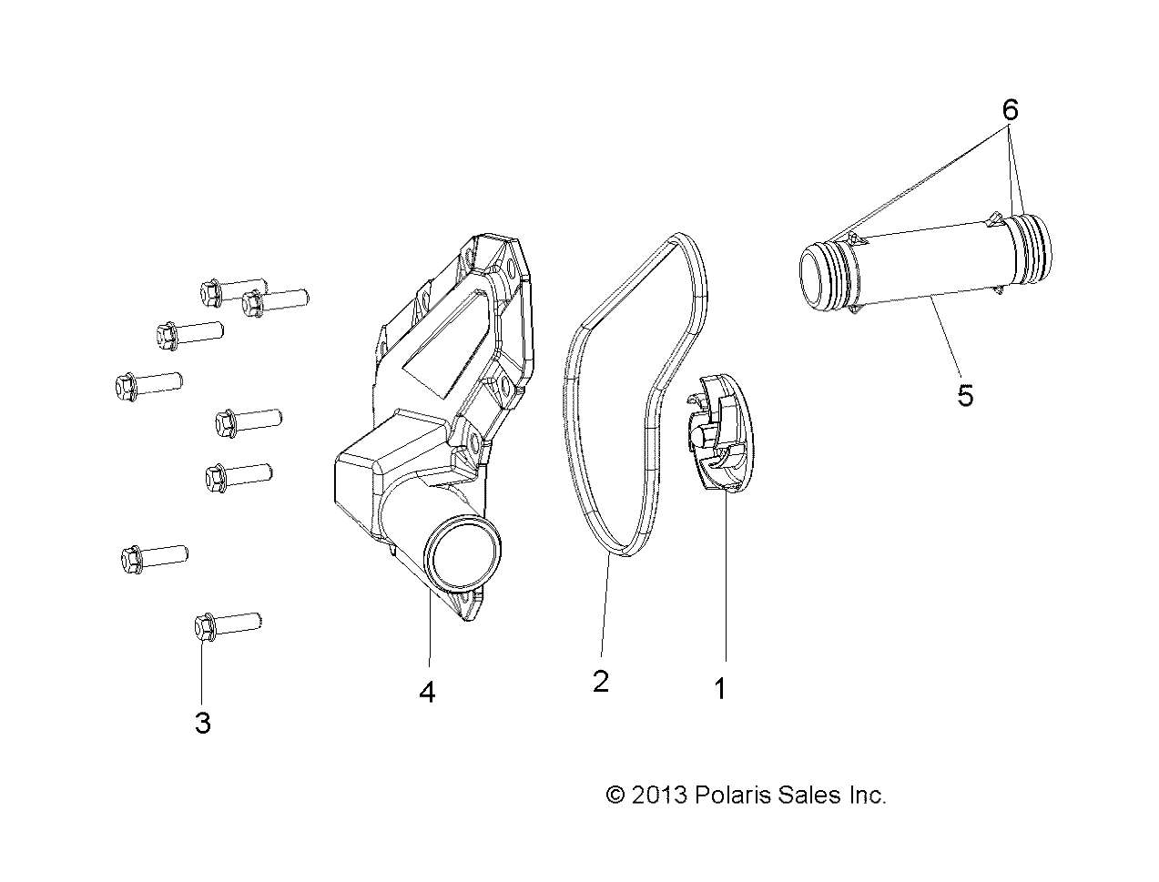 ENGINE, WATERPUMP IMPELLER and COVER - A17SES57F1/F2/FL/SET57F1