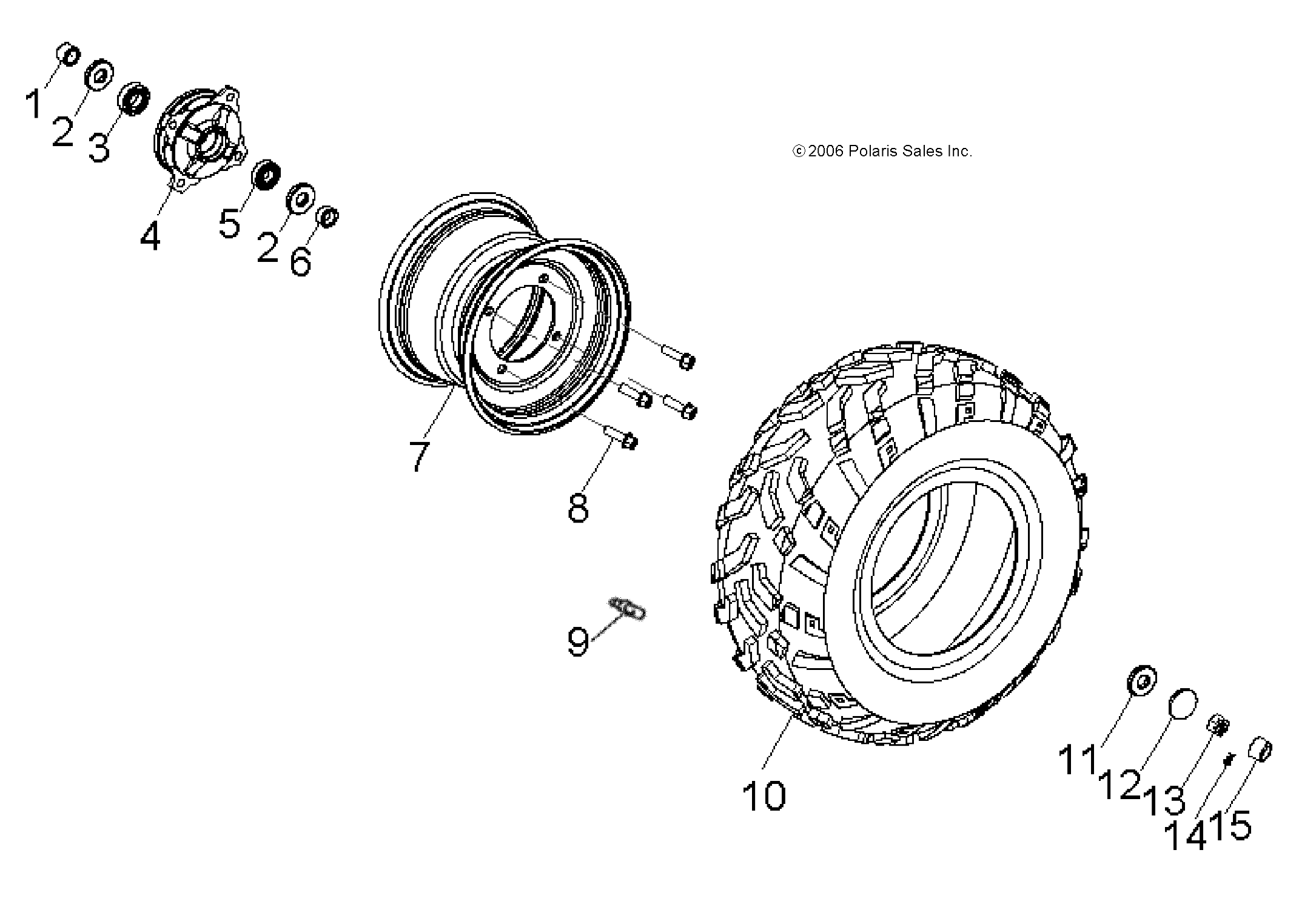 WHEELS, FRONT - A17YAF11N5 (49ATVWHEELFRT07SPRT90)