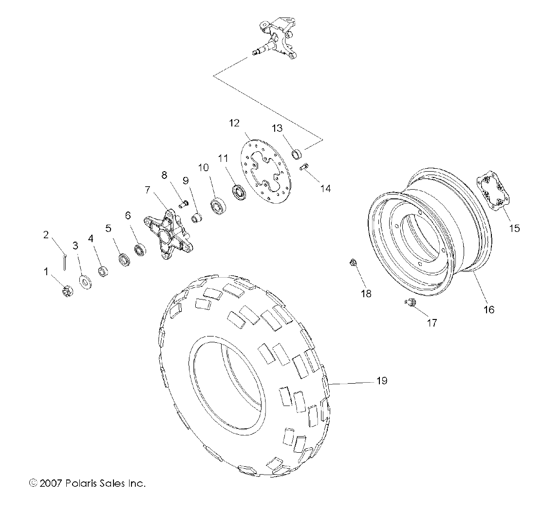 WHEELS, FRONT - A10GP52AA (49ATVWHEELFRT08OUT525S)