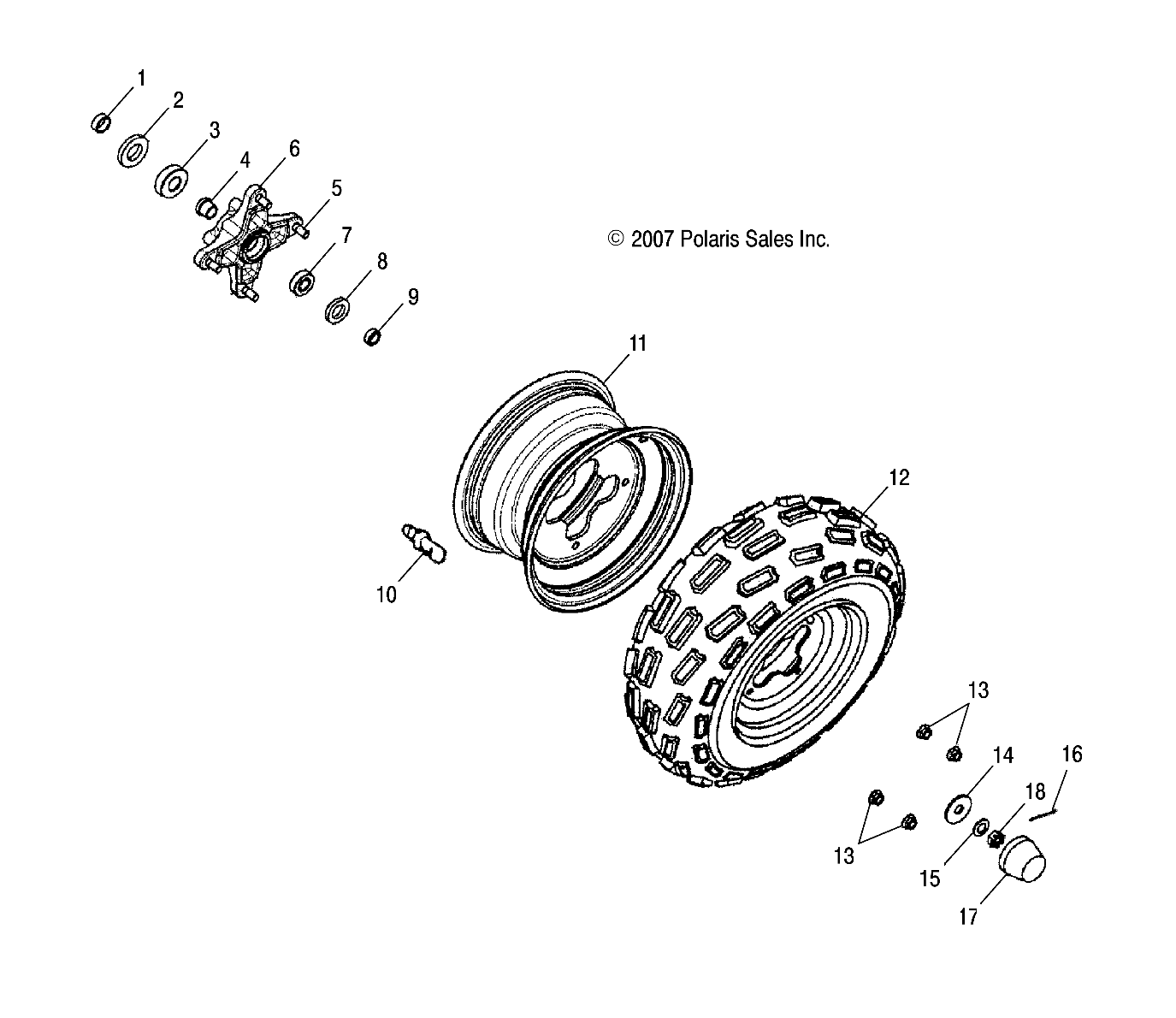 WHEELS, FRONT - A20YAP20A4/N4/CA4 (49ATVWHEELFRT08PHX)