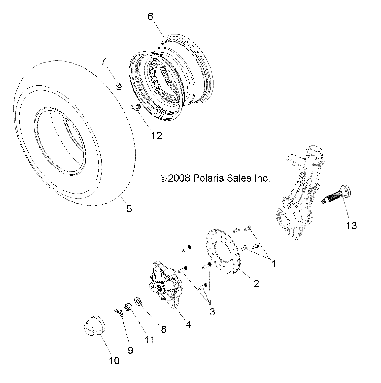 WHEELS, FRONT - A12EA32FA (49ATVWHEELFRT10TBLZR)