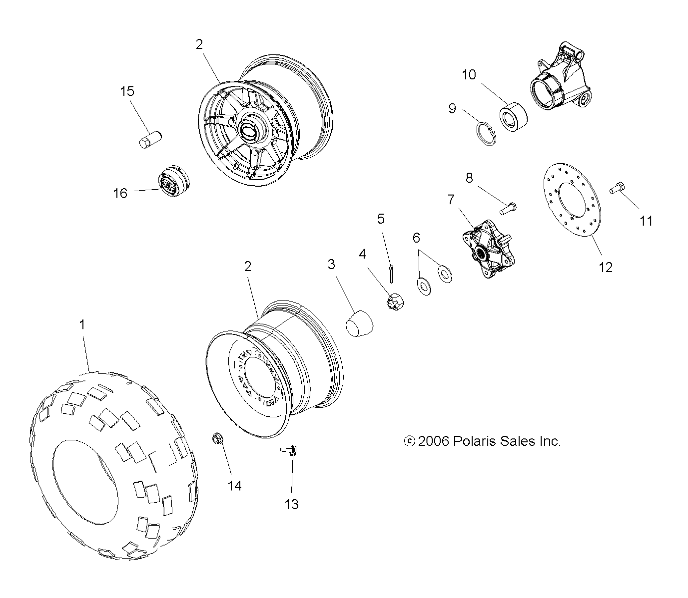 WHEEL, REAR - A07MH50AB/AL/AQ/AX/AY/AZ/MN50AF/AN/AT/AY (49ATVWHEELREAR07500EFI)