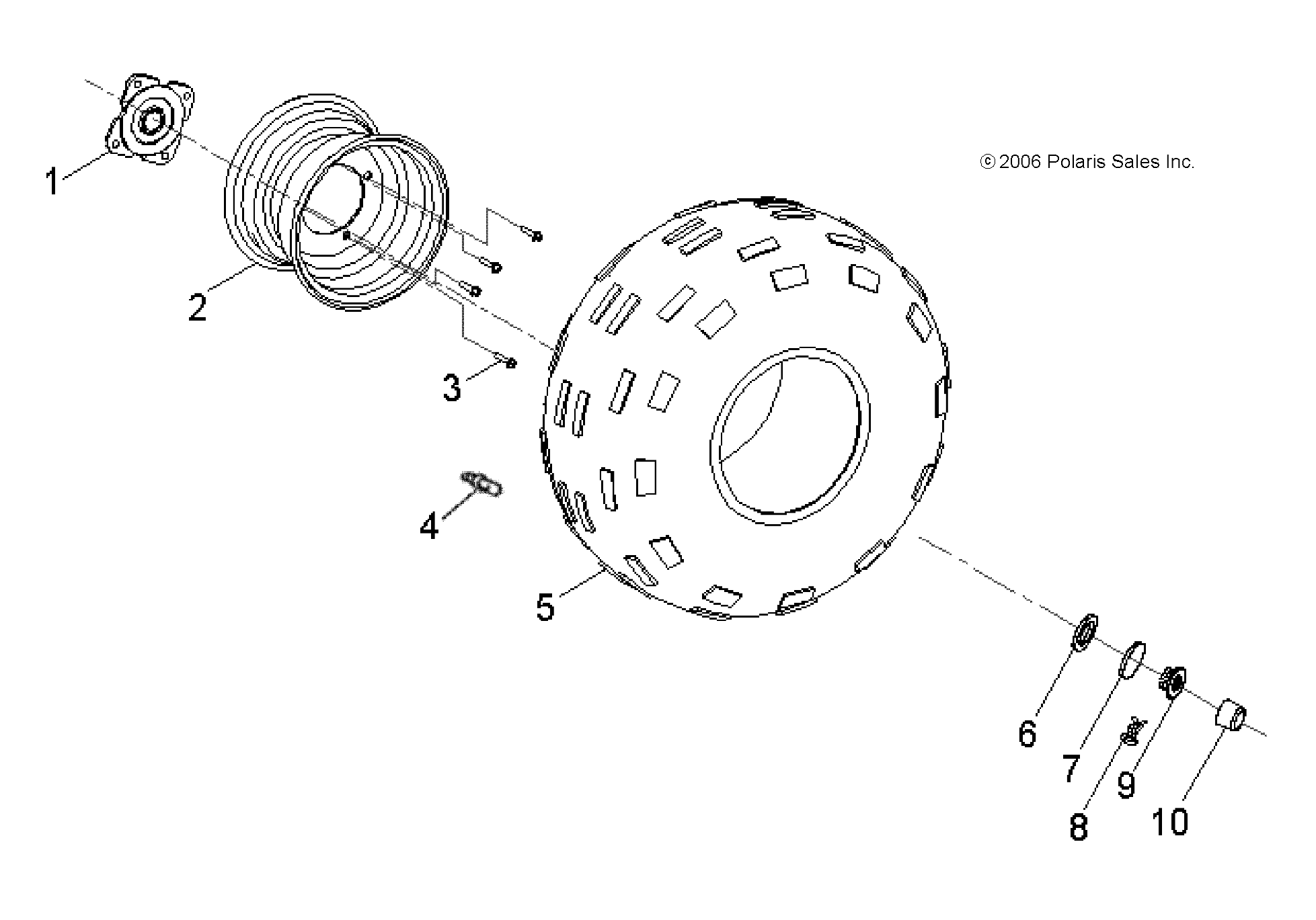 WHEELS, REAR - A22YAK11B6/B7 (49ATVWHEELREAR07OTLW90)