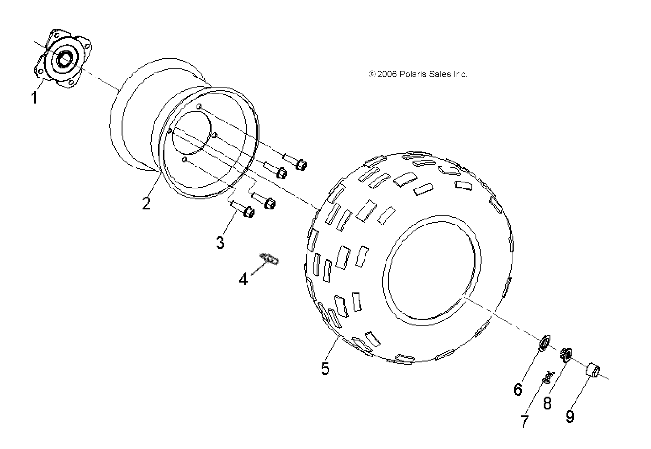 WHEELS, REAR - A18YAK05B4/B6/A4/A6 (49ATVWHEELREAR07PRED50)