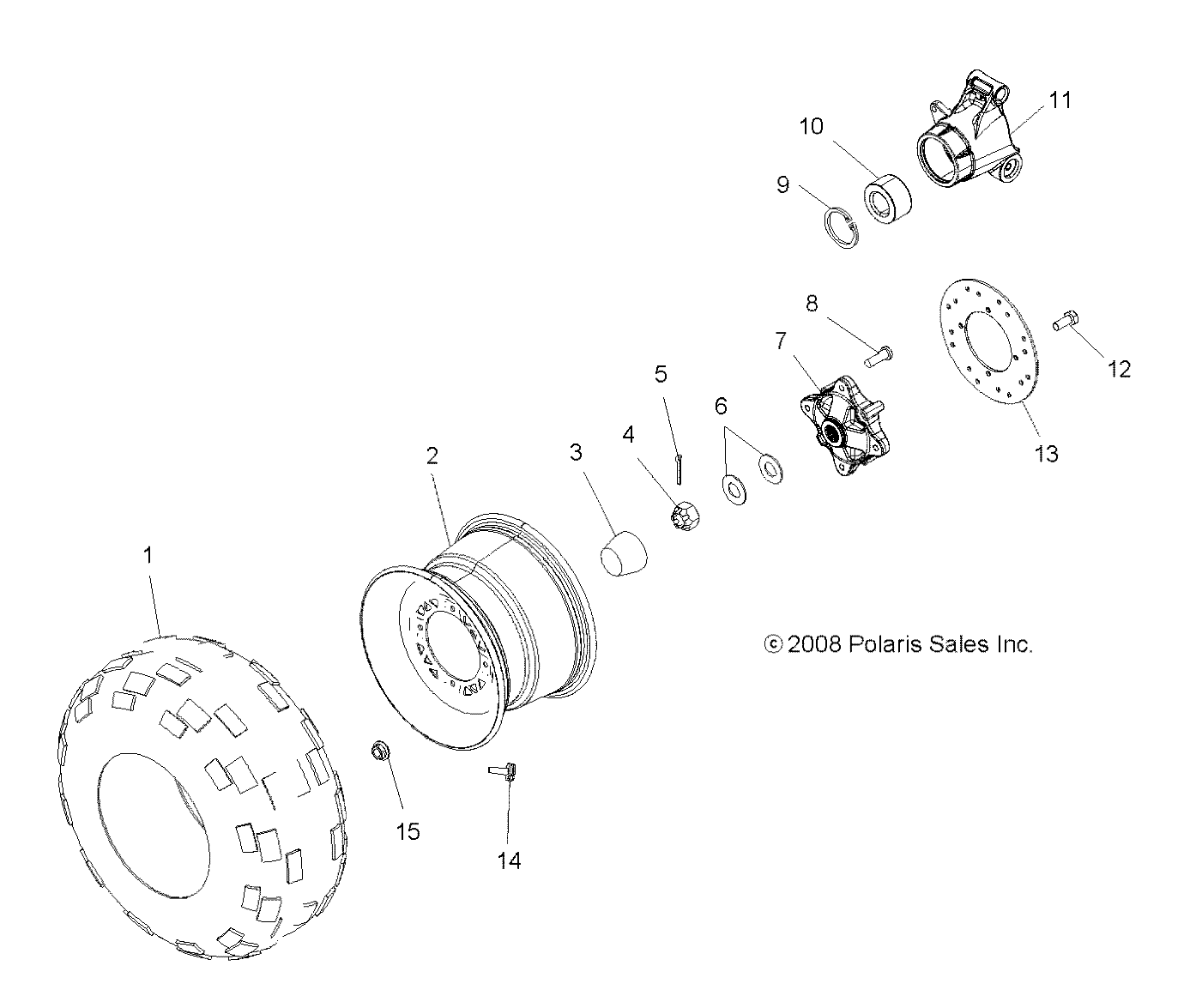 WHEELS, REAR - A10MH76AJ/MN76AX/AZ (49ATVWHEELREAR096X6)