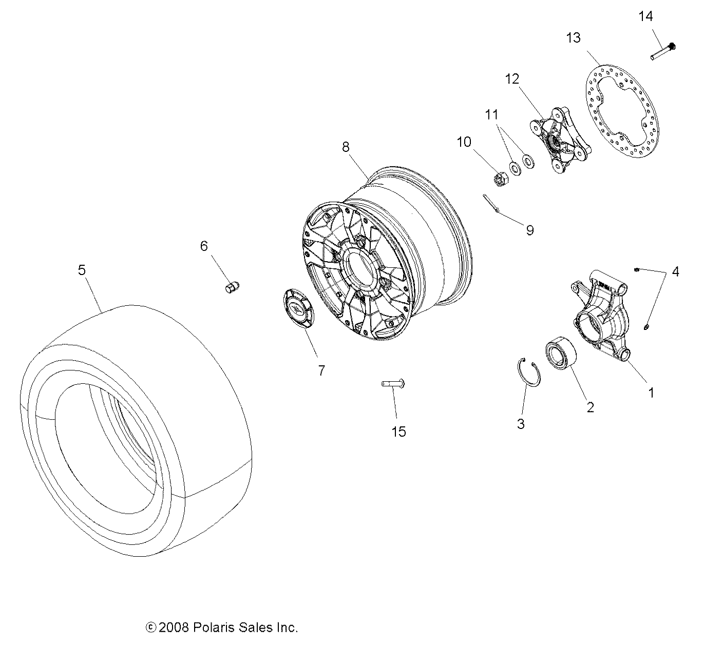 WHEELS, REAR and HUB - A09ZN55FX (49ATVWHEELREAR09SPXP850I)