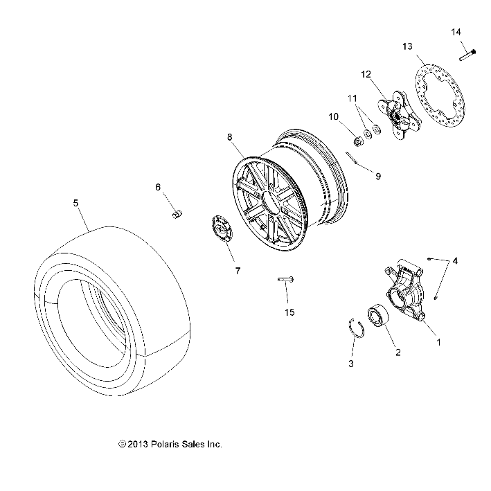 WHEELS, REAR and HUB - A19SVS95CR