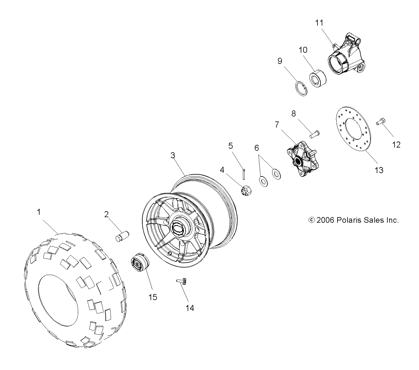 WHEEL, REAR - A07MH76AL/A2/MN76AF/AY (49ATVWHEELREAR800EFI)