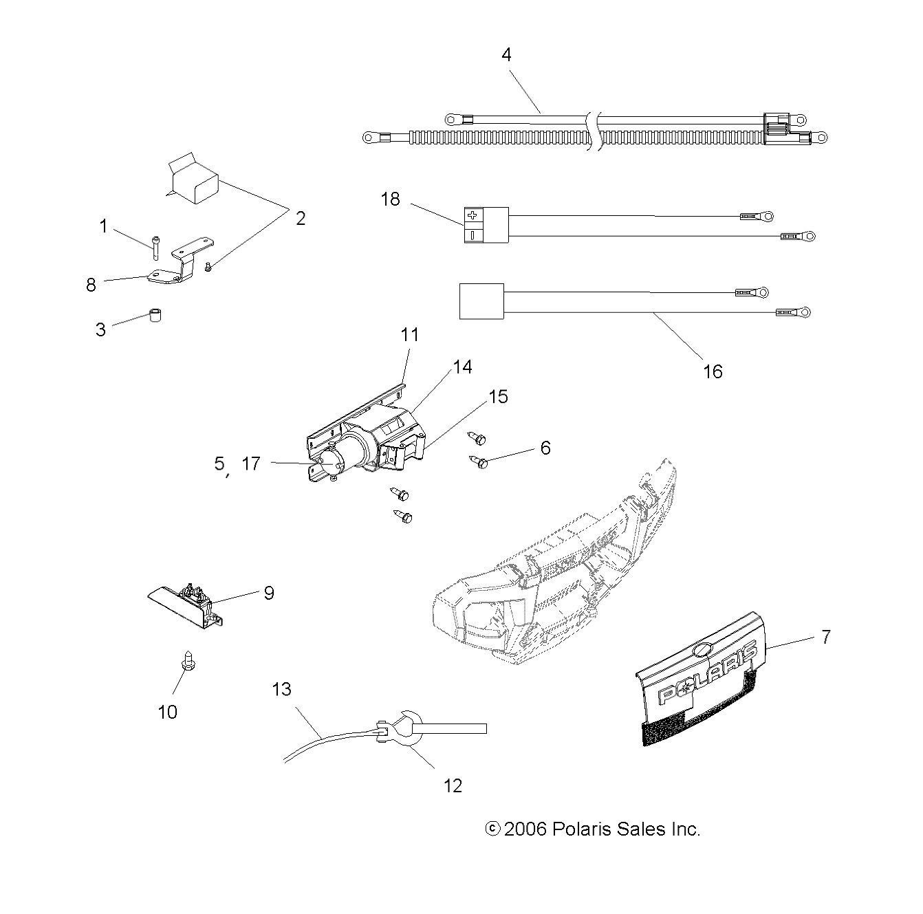 WINCH - A06MH46AT (49ATVWINCH07500EFI)