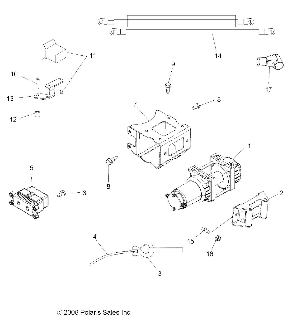 OPTIONS, WINCH - A09ZN85AT/8XAT (49ATVWINCH09SPXPEPS850)