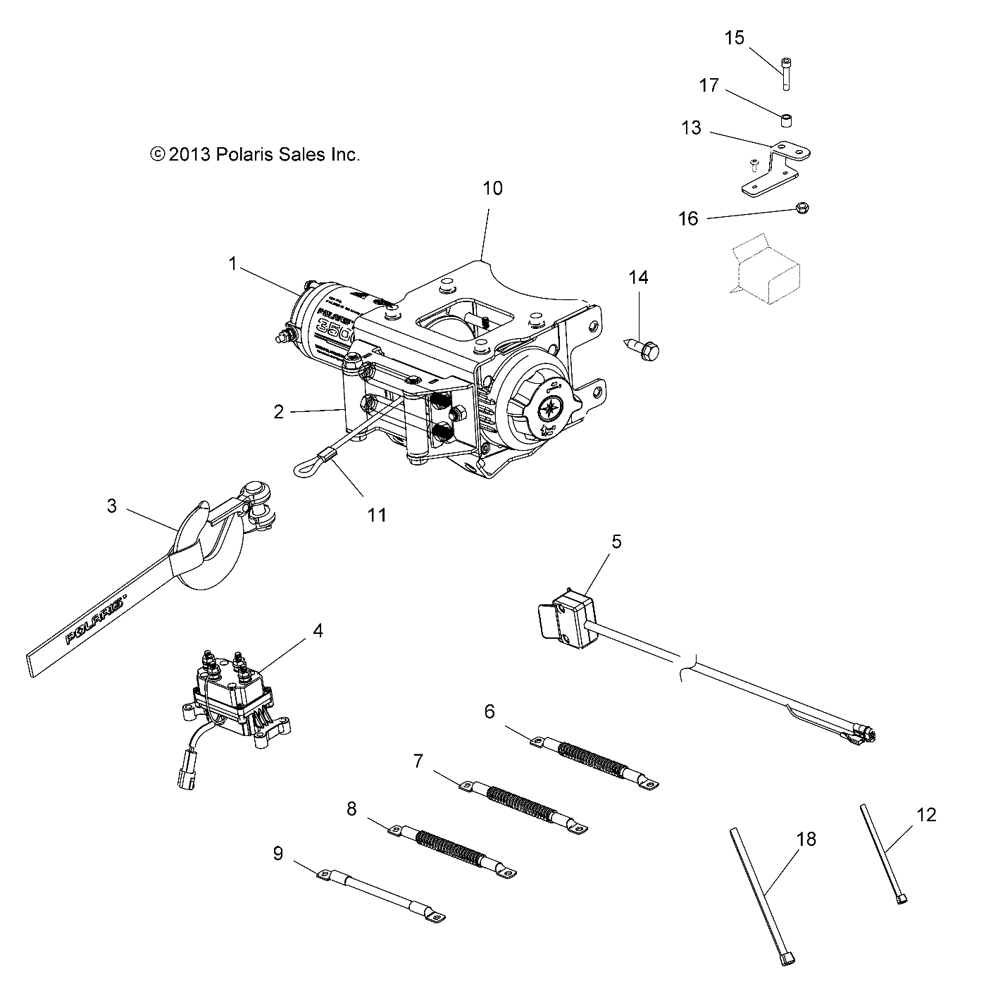 OPTIONS, WINCH - A14ZN8EFP (49ATVWINCH14F800)