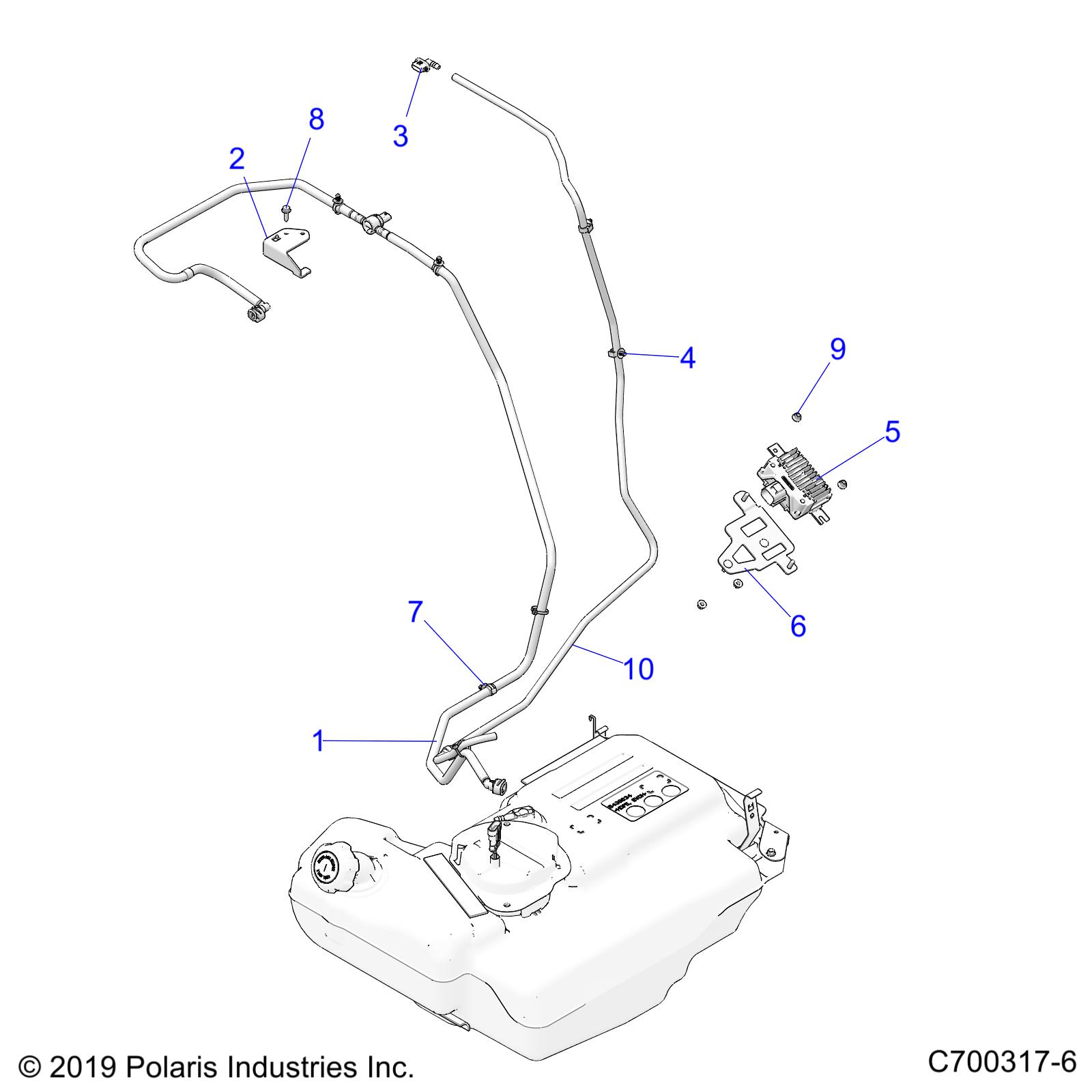 BODY, FUEL LINES - Z20P4G92AG/AP/LG (C700317-6)