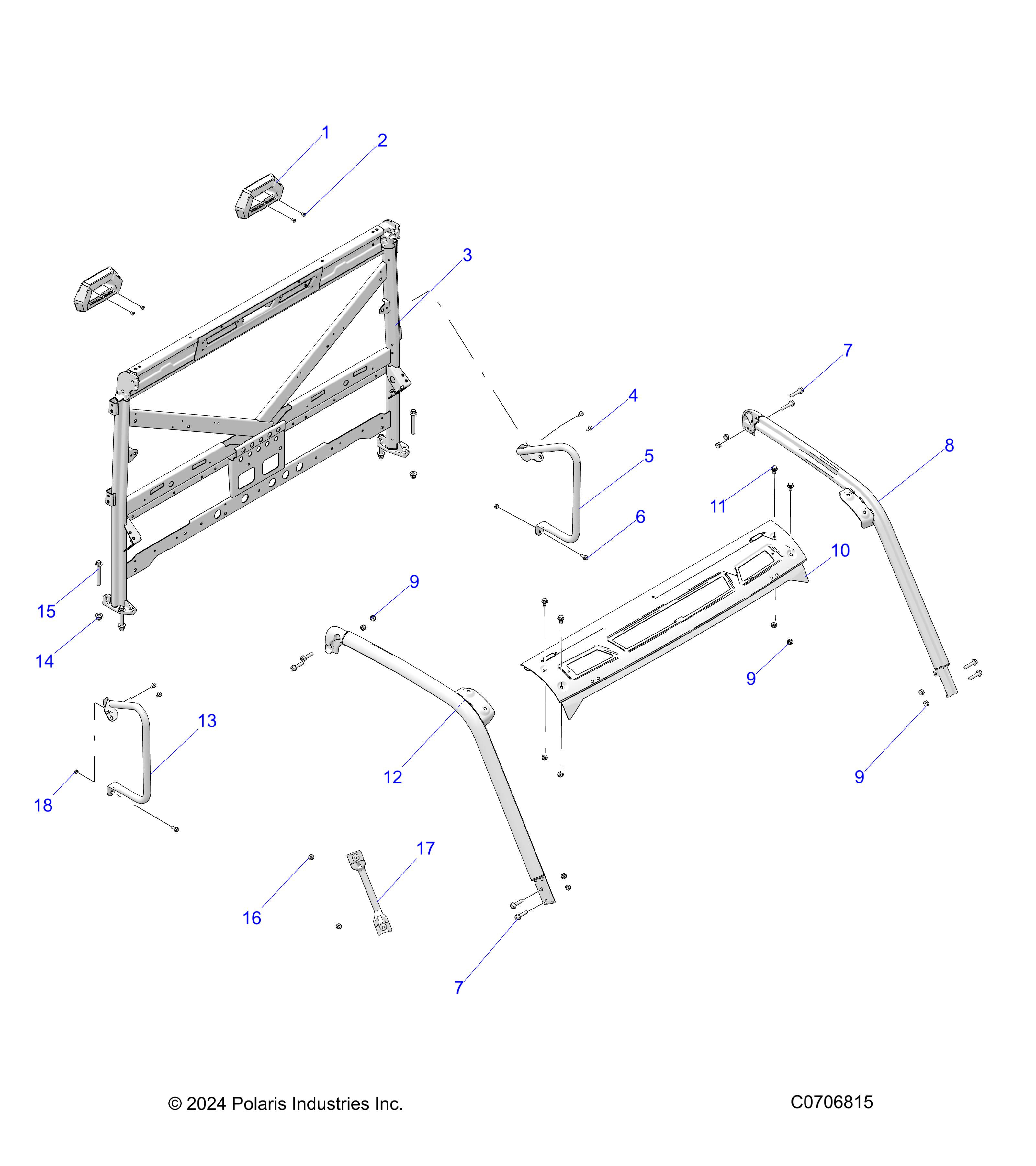 CHASSIS, CAB FRAME - R25RRED4JA (C0706815)