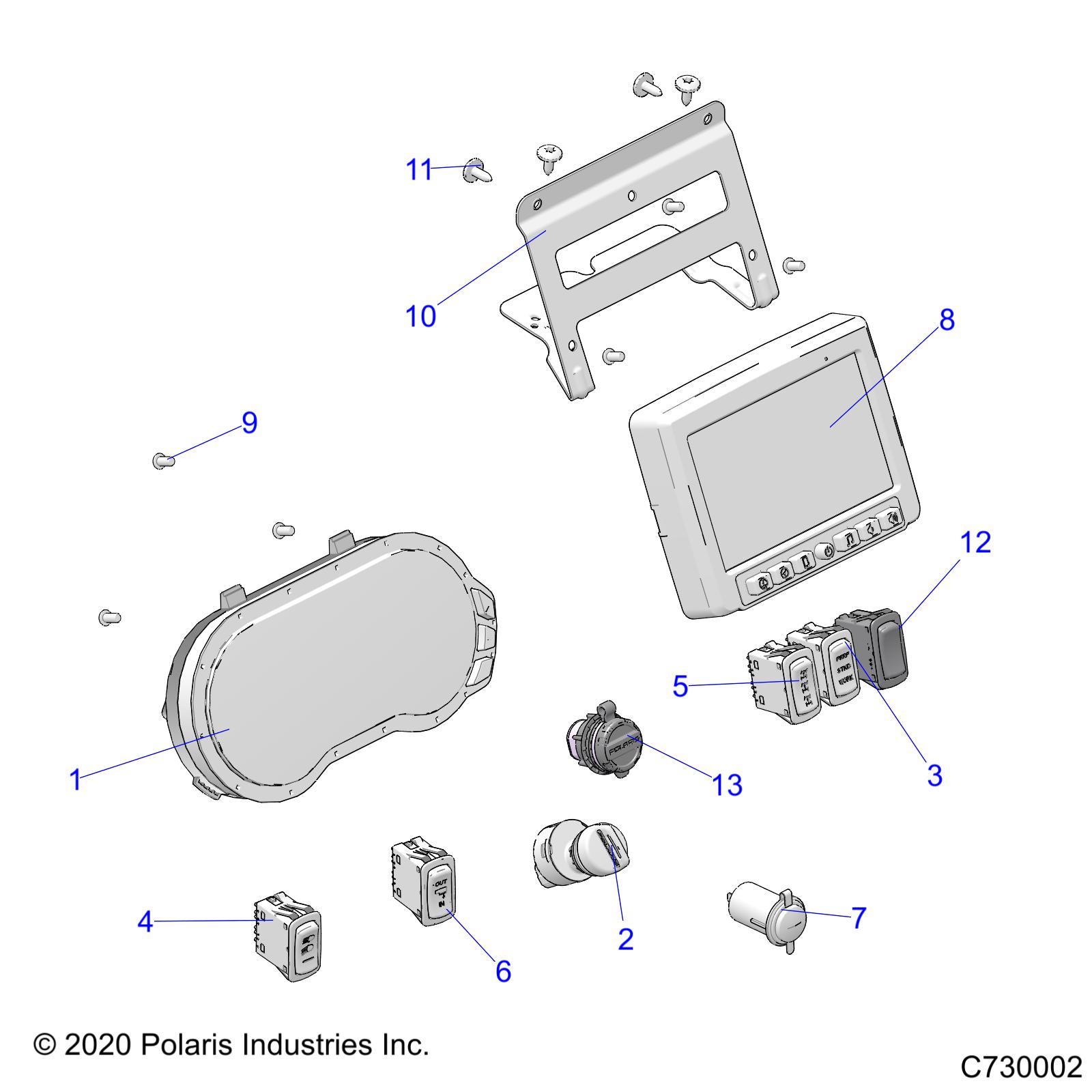 ELECTRICAL, DASH INSTRUMENTS - R21RRK99A9/AP/AW/B9/BP/BW (C701168)