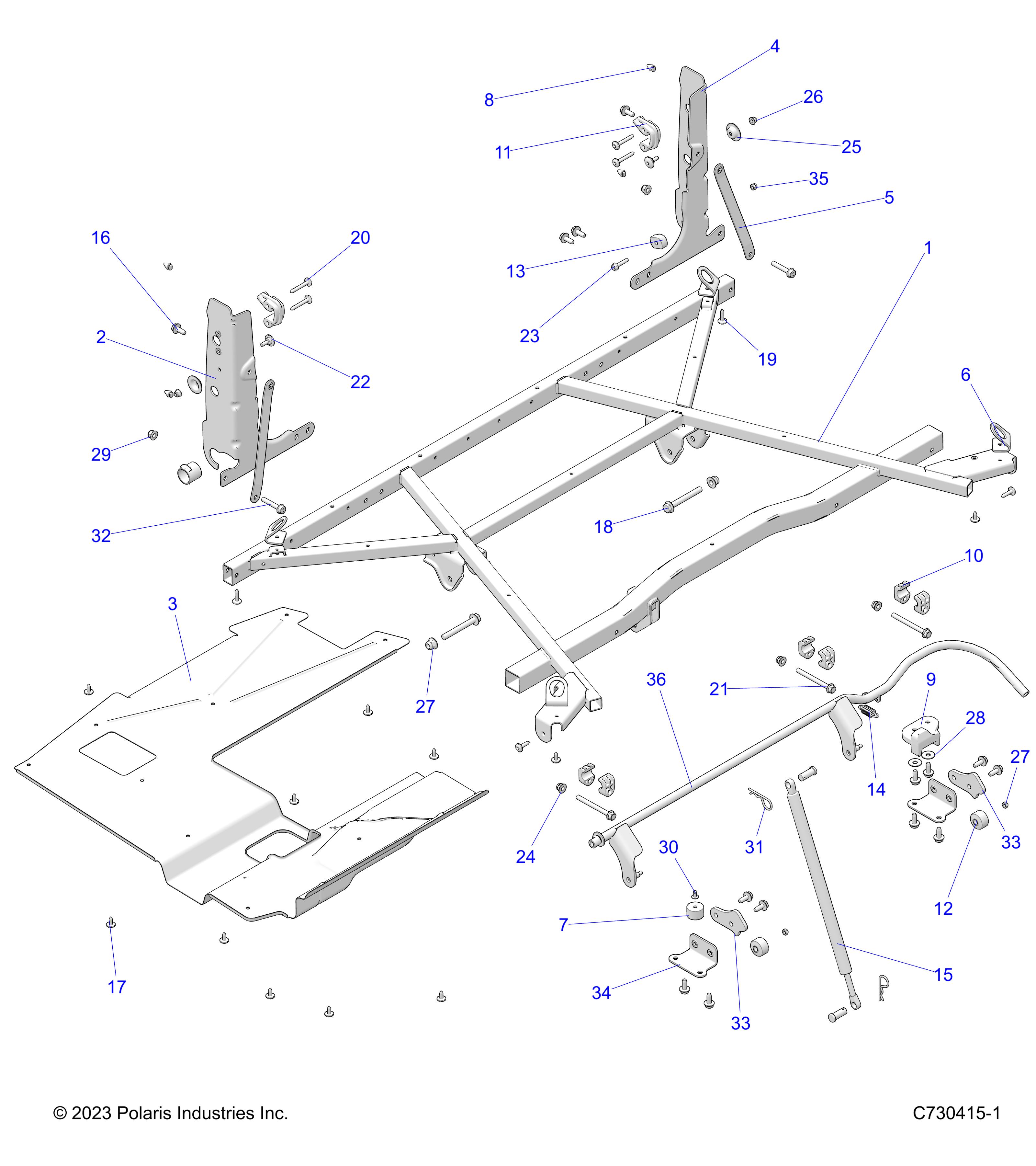 BODY, BOX MOUNTING - R23MAA57P1/SPK (C730415-1)