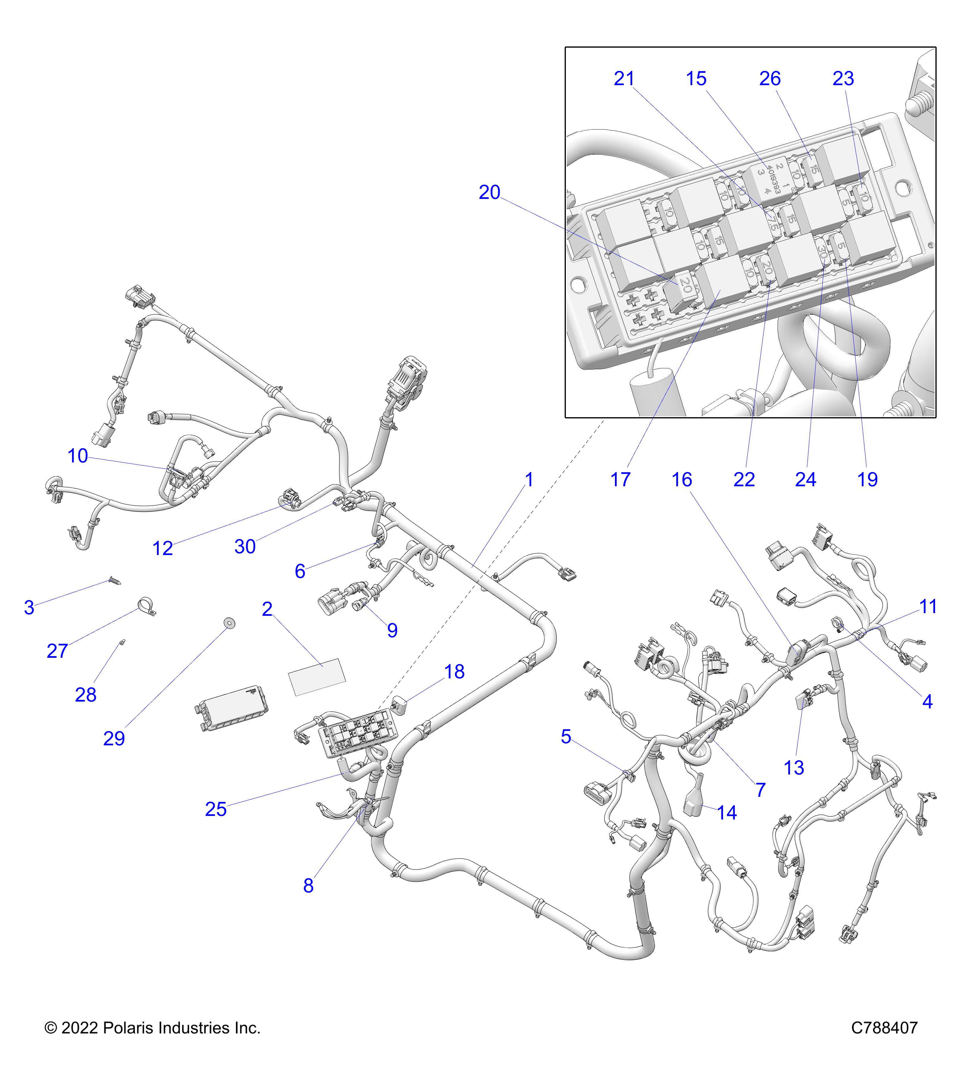 ELECTRICAL, WIRE HARNESS - R25MAE57D5 (C788407)