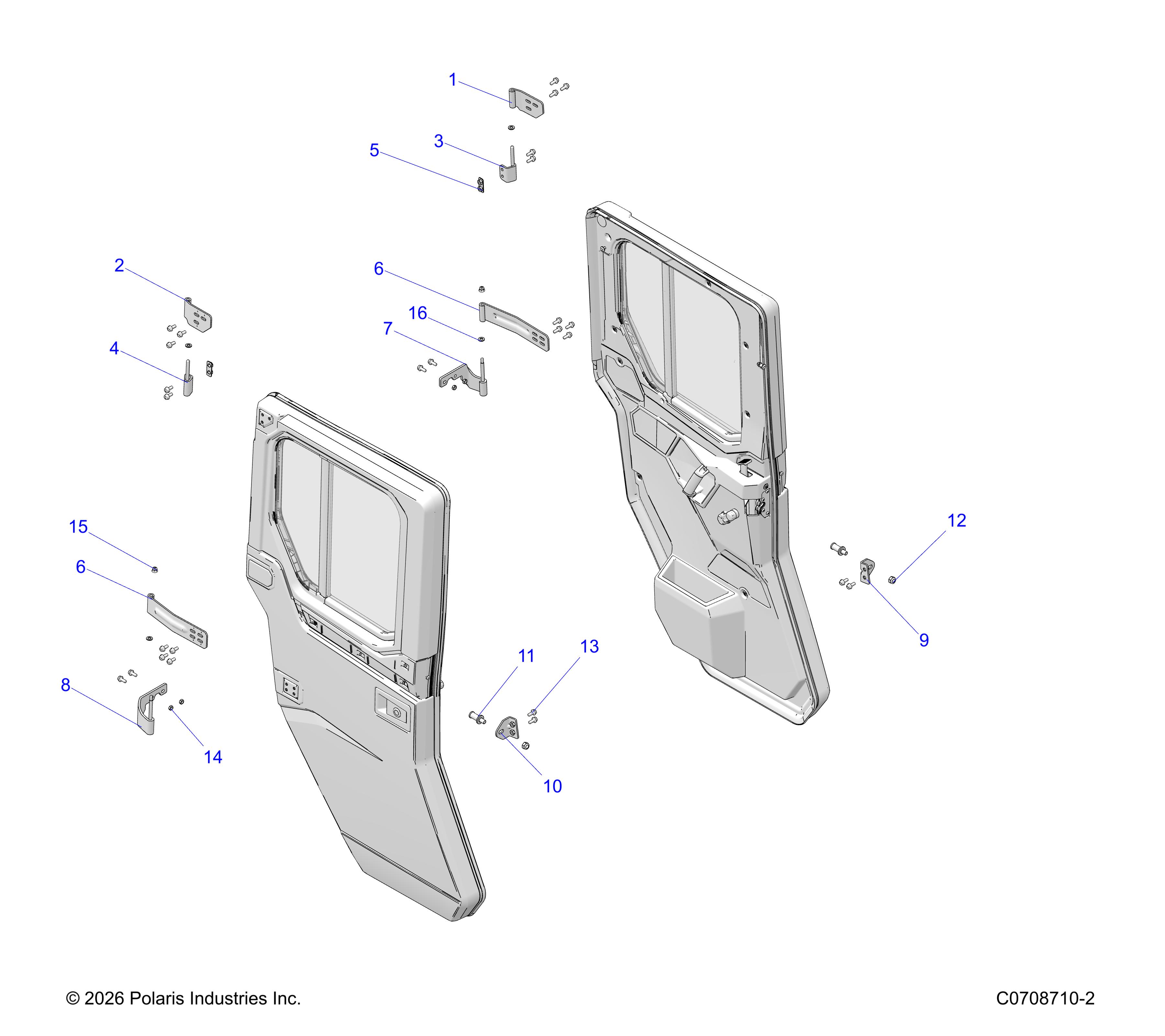BODY, DOOR, REAR MOUNTING - TO 07/06/2026