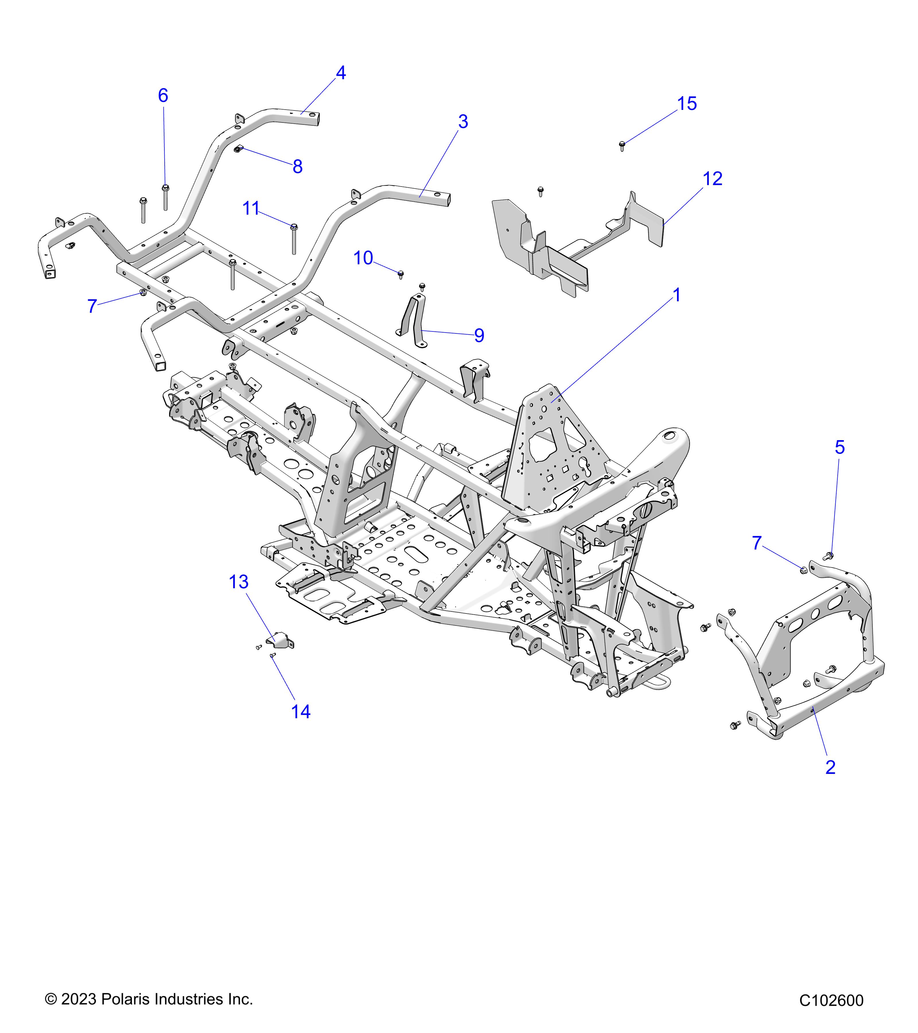 CHASSIS, FRAME - A25SDE57P2 (C102600)