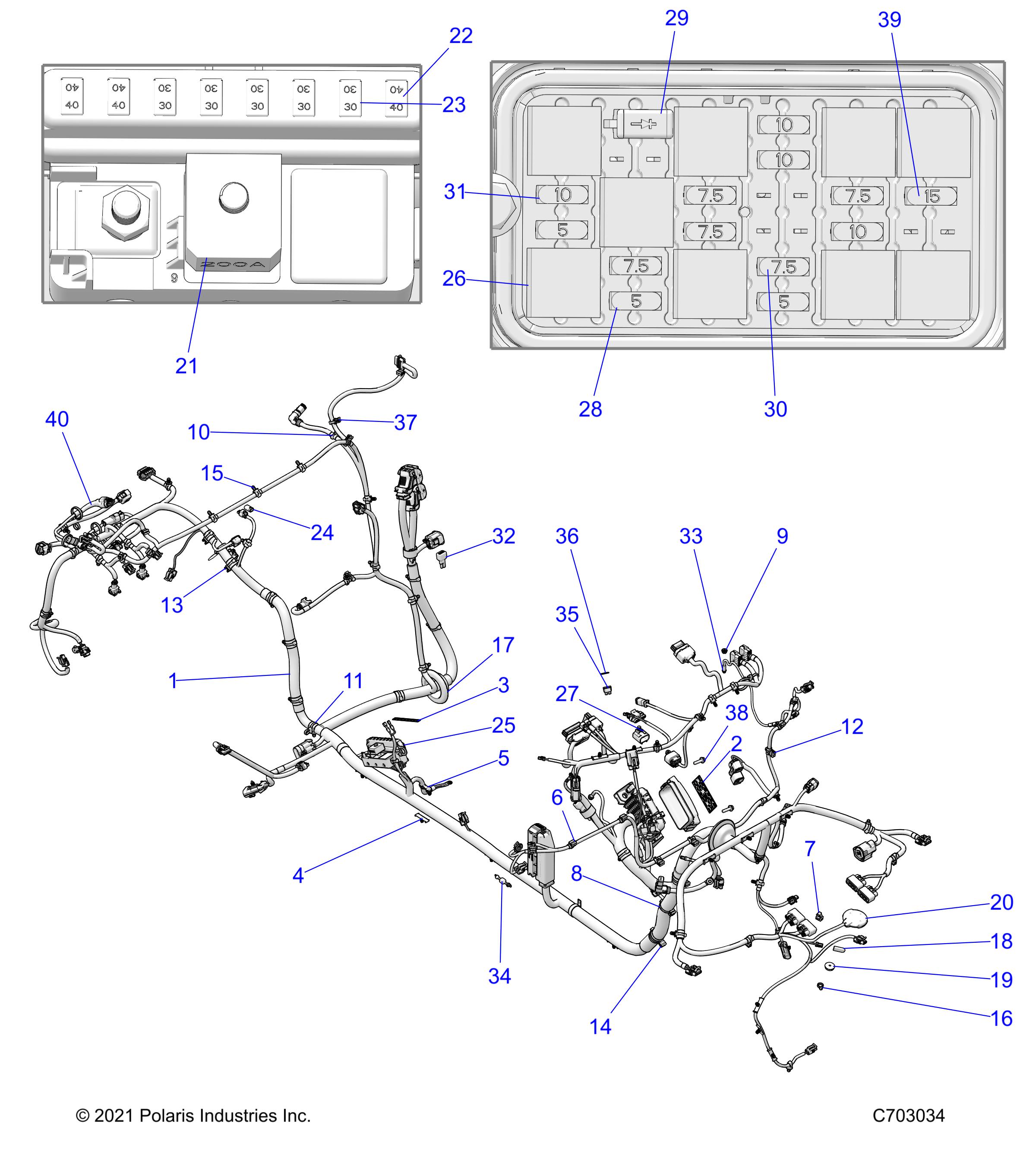 ELECTRICAL, WIRE HARNESS, CHASSIS, ULTIMATE LE - Z22MAD92AJ/BJ/AK/BK (C703034)