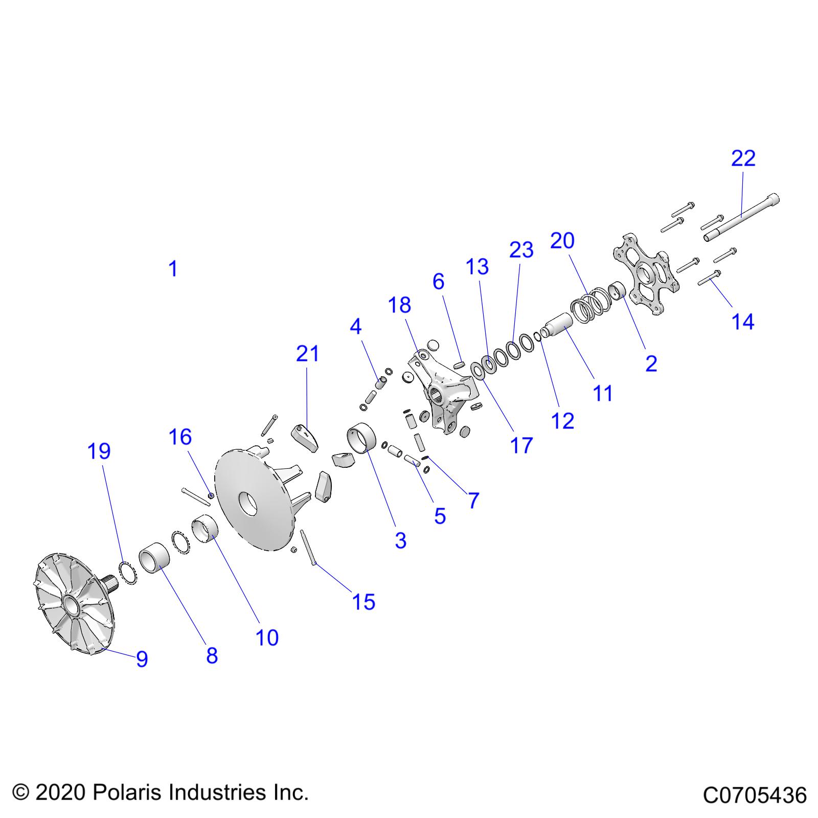 DRIVE TRAIN, CLUTCH, DRIVE - D22P4ED4B4/FD4B4 (C0705436)